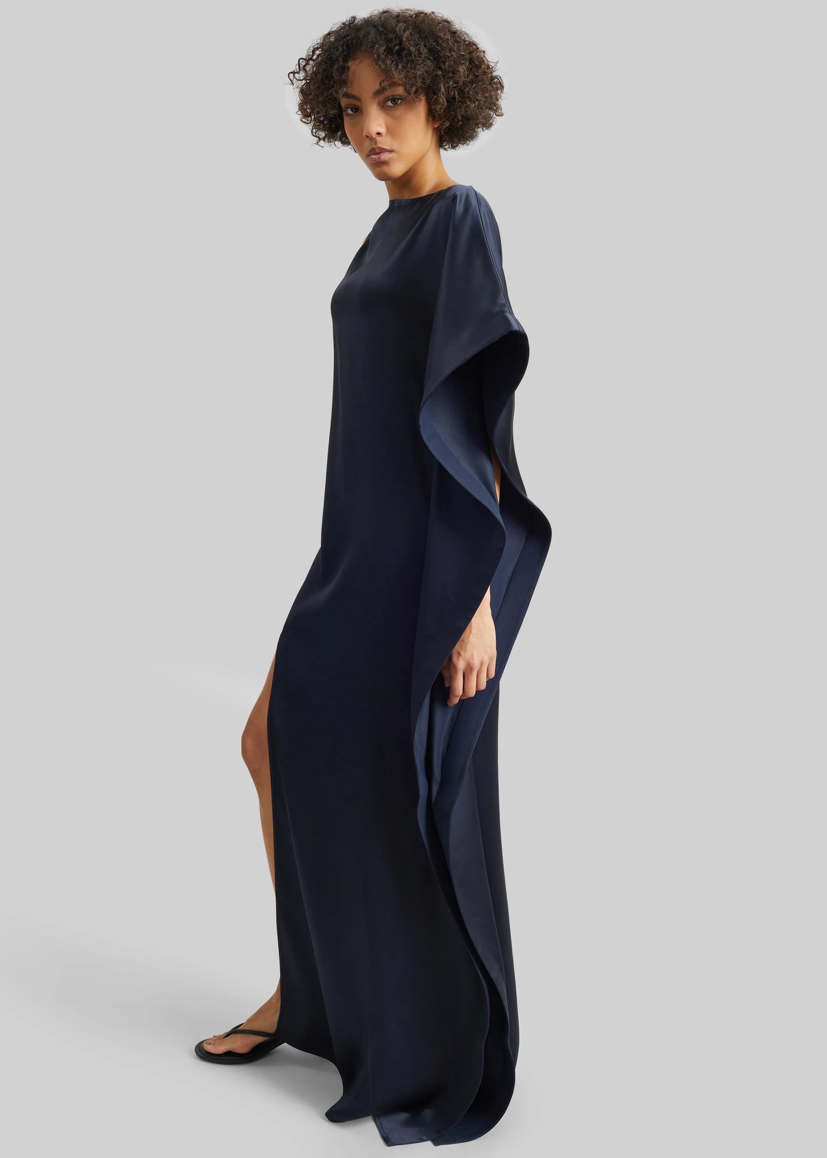 Bevza Asymmetric Maxi Dress - Dark Ink Navy sold by Frankie Shop product image thumbnail 5