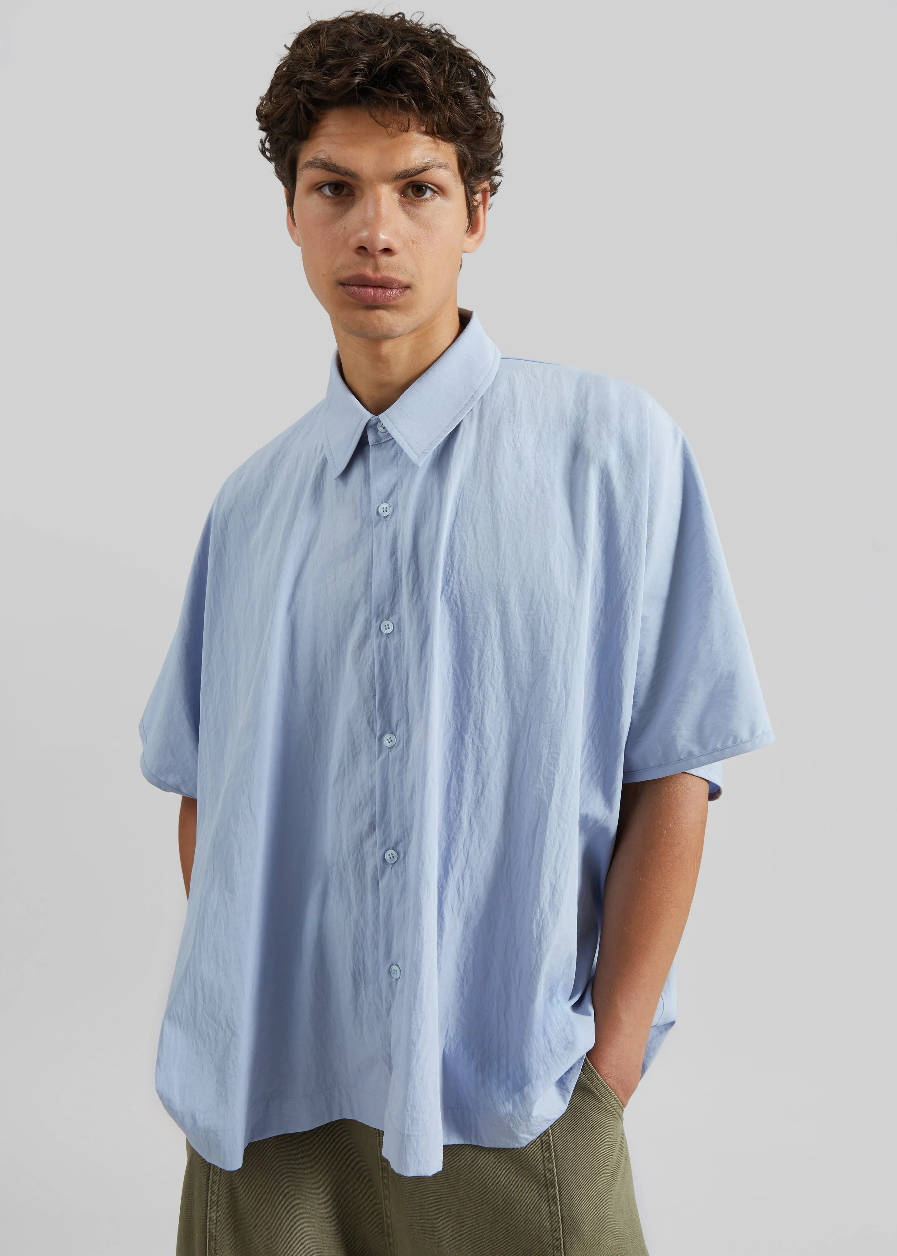 Nordwood Dolman Sleeve Shirt - Sky Blue sold by Frankie Shop
