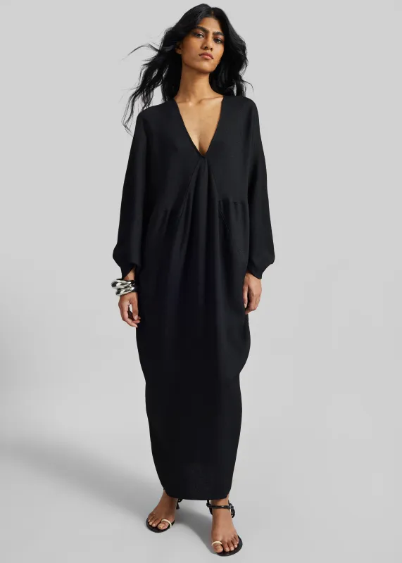 Lilia Kaftan Dress - Black made by Frankie Shop
