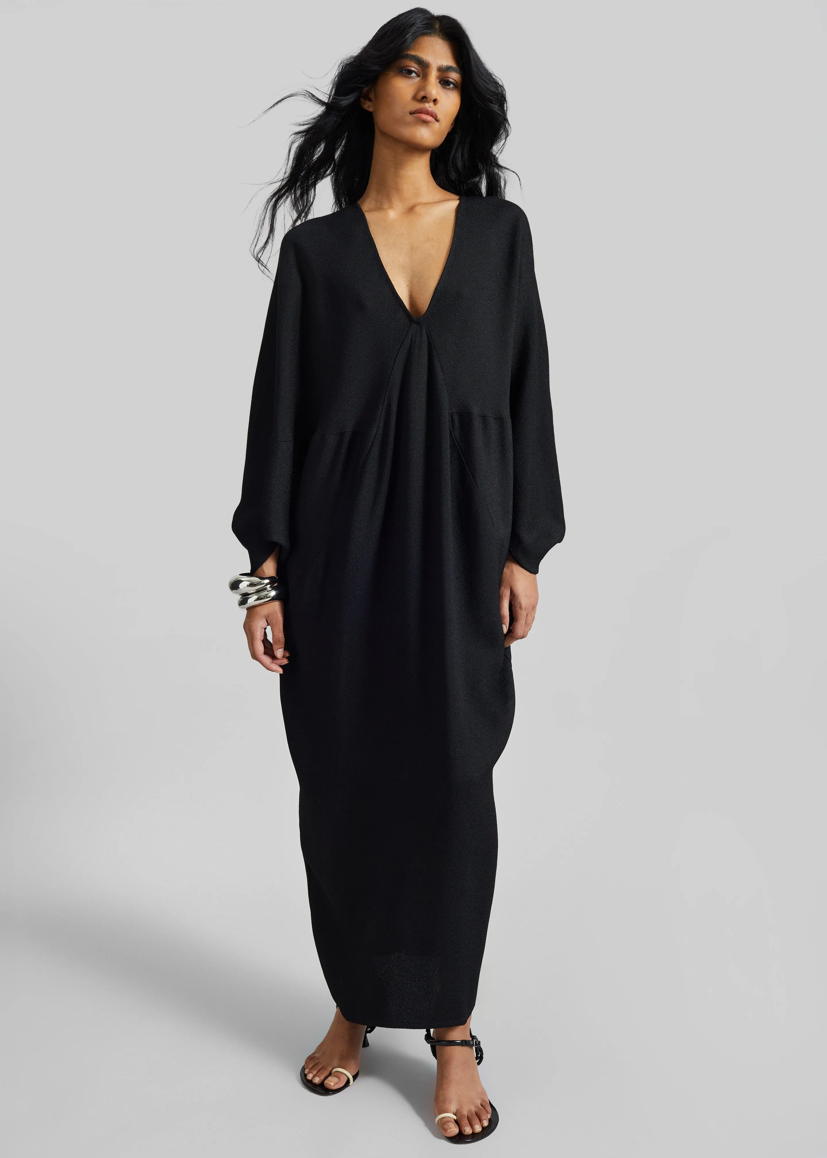 Lilia Kaftan Dress - Black sold by Frankie Shop