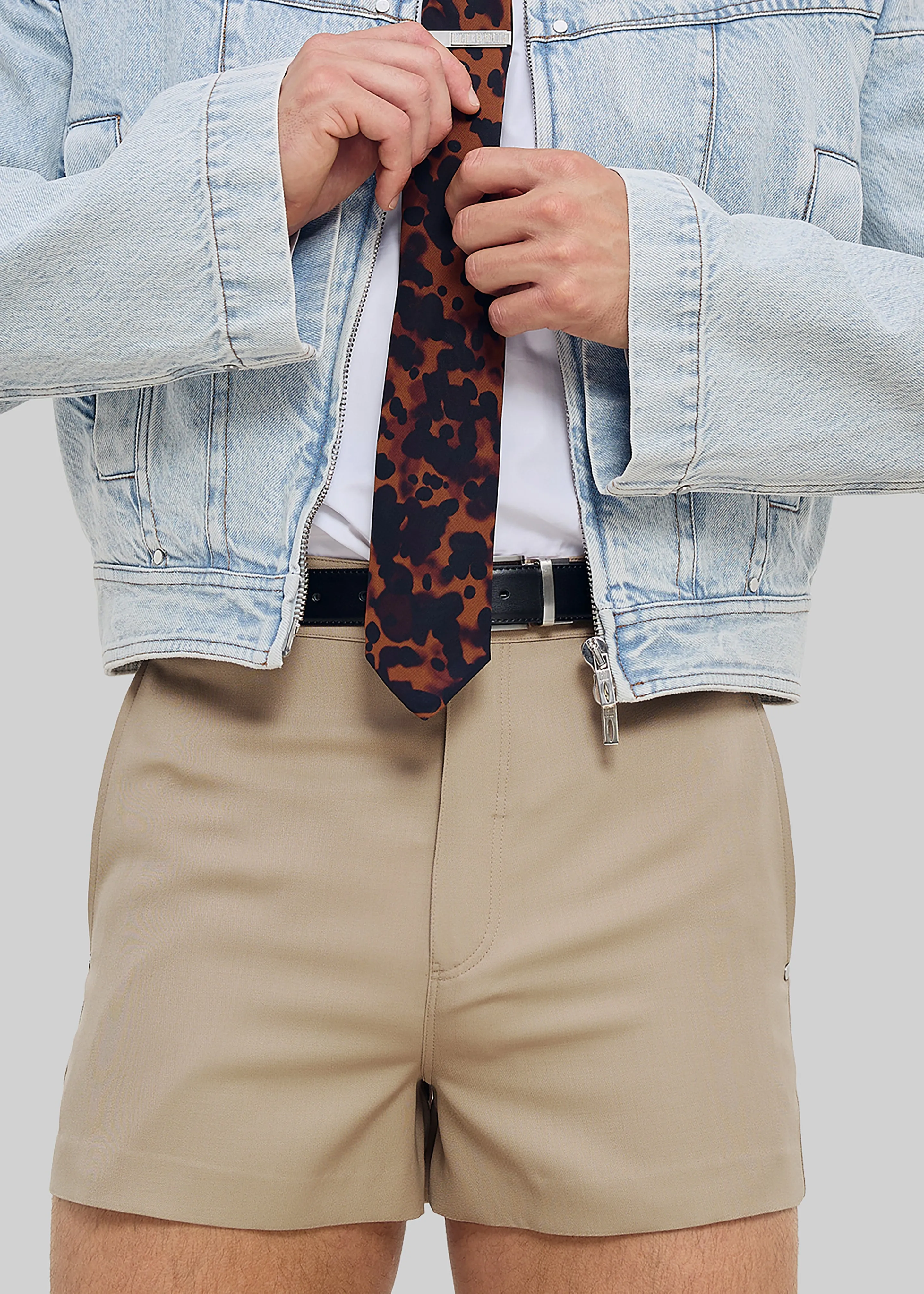 Louis Gabriel Nouchi Wool Suit Shorts - Sand sold by Frankie Shop product image thumbnail 3