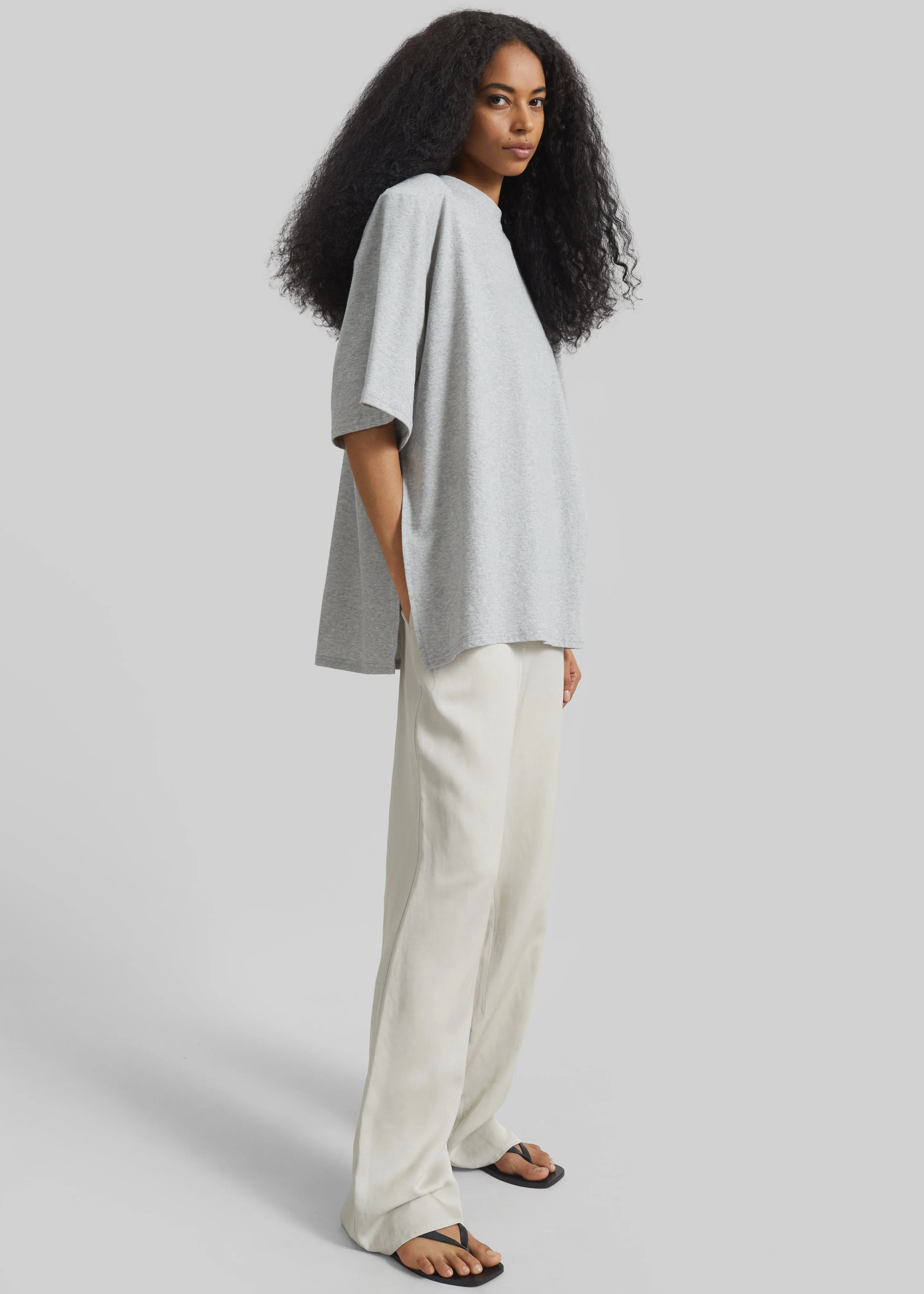 Bruna Linen Soft Pants - Light Beige sold by Frankie Shop product image thumbnail 4