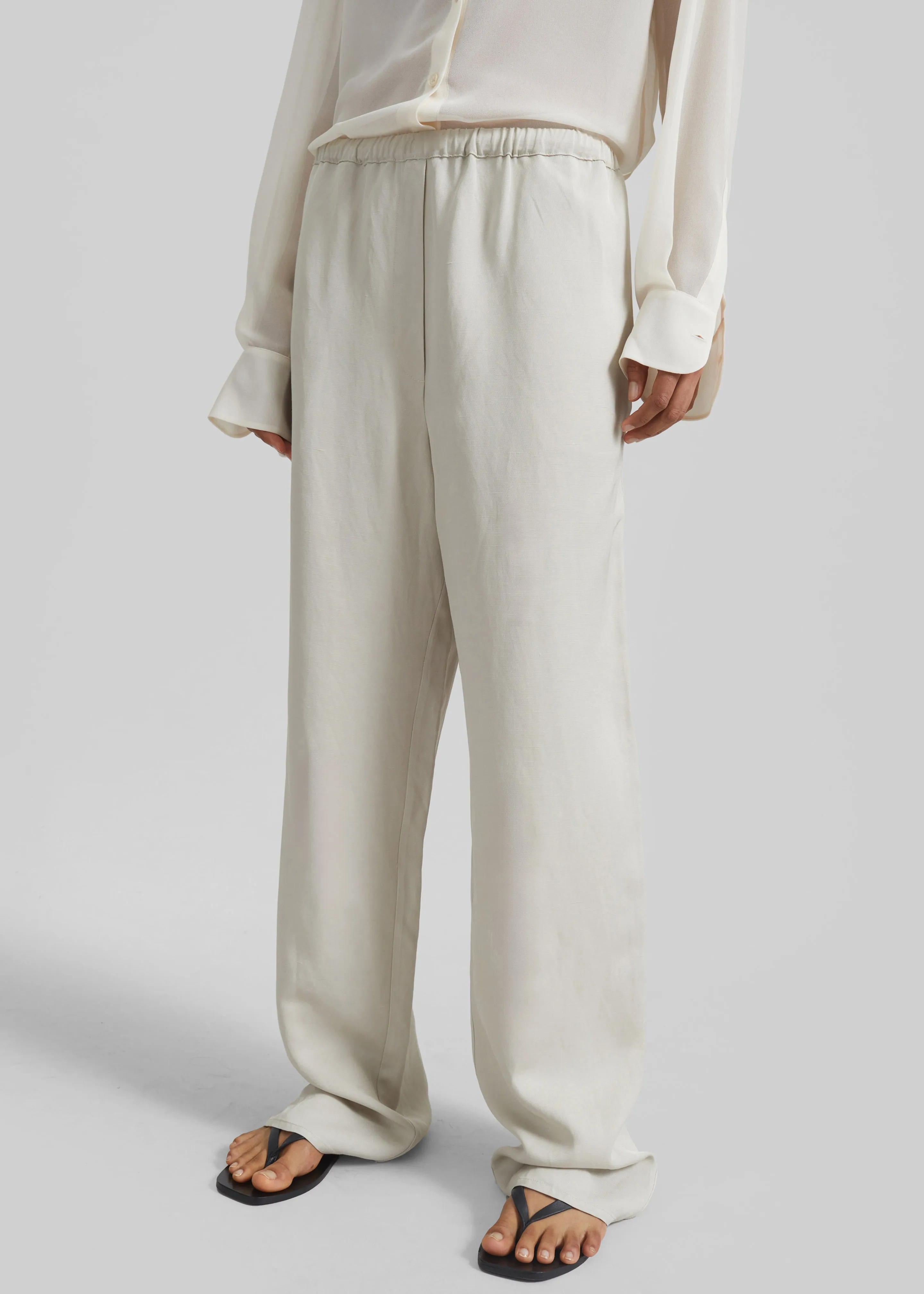 Bruna Linen Soft Pants - Light Beige sold by Frankie Shop product image thumbnail 2