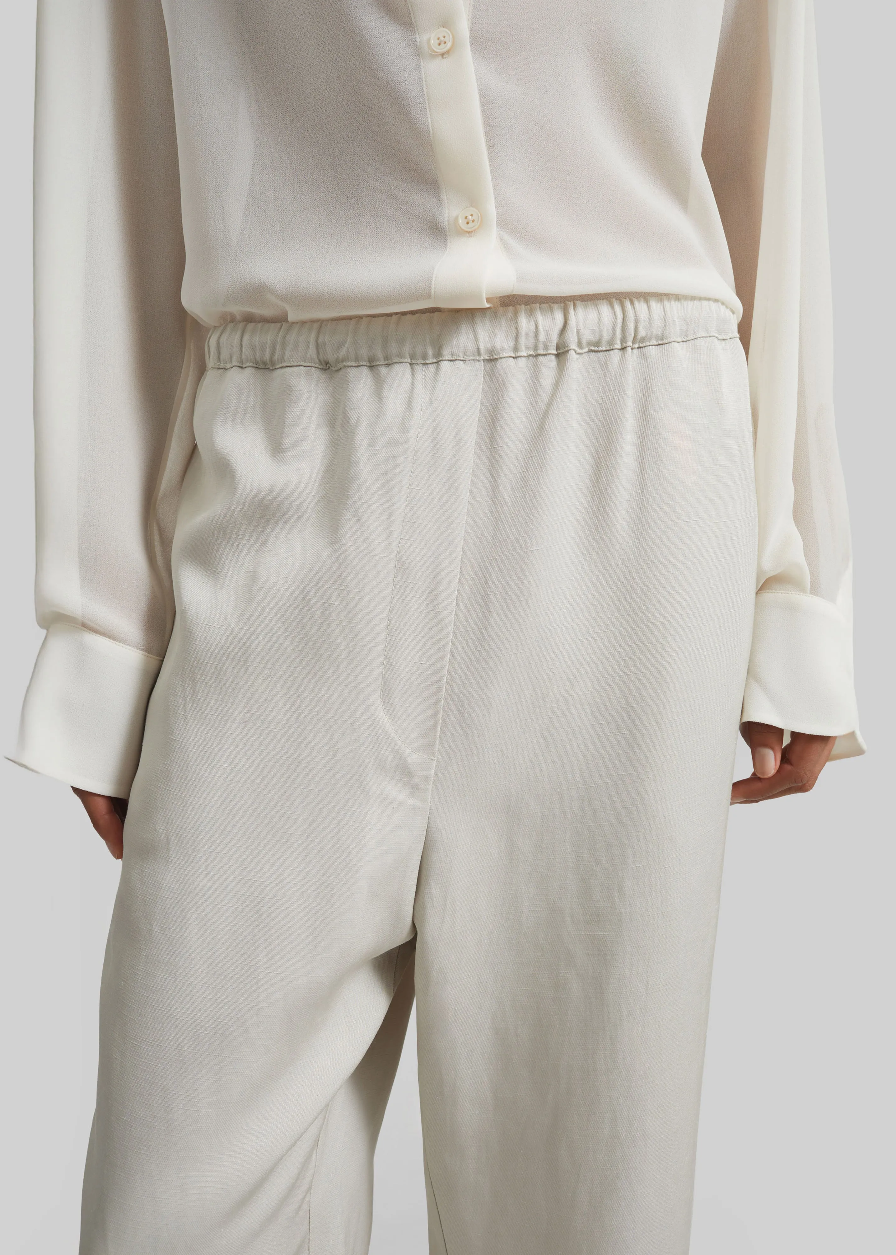 Bruna Linen Soft Pants - Light Beige sold by Frankie Shop product image thumbnail 5