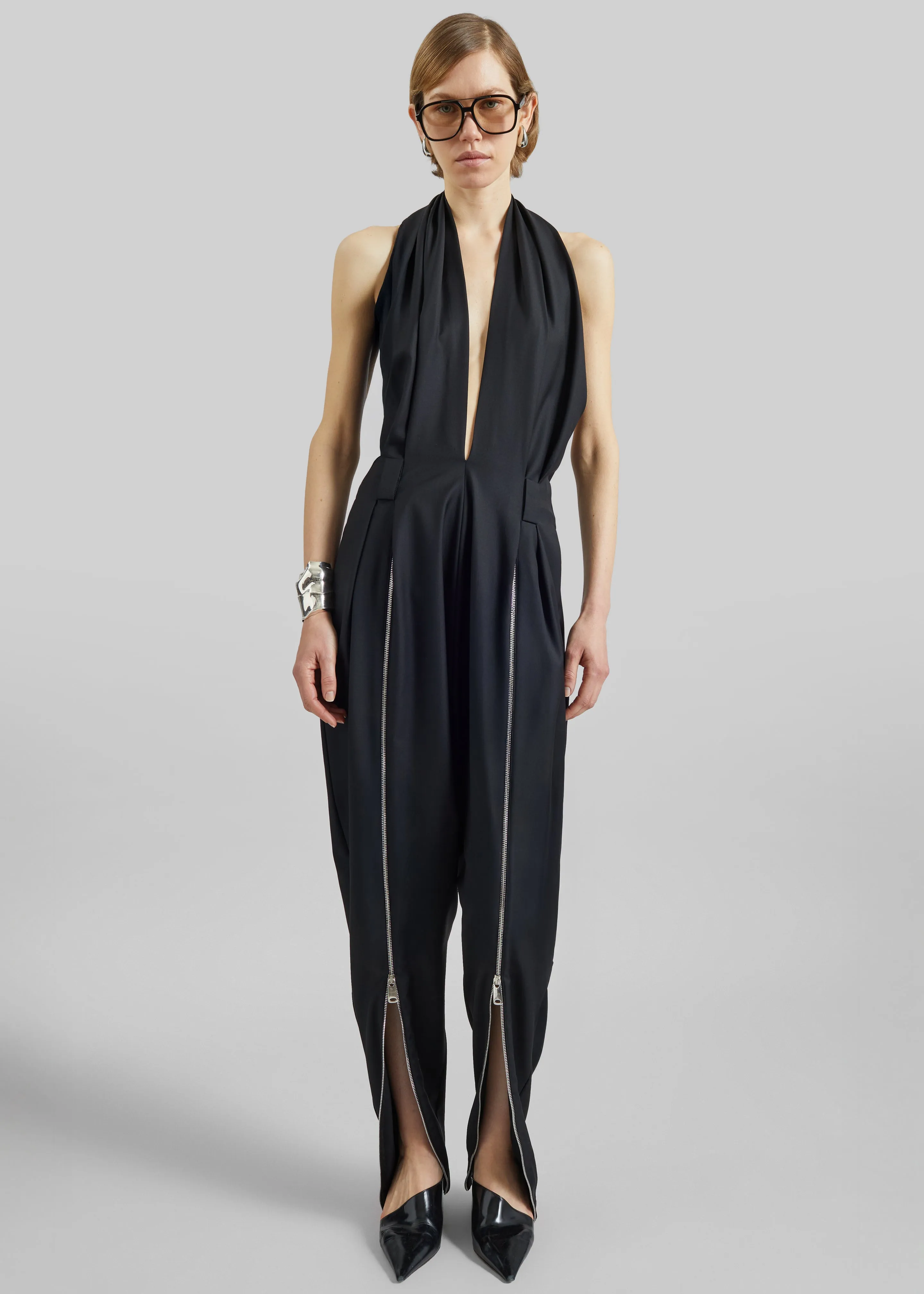 Coperni Double Zipped Sarouel Jumpsuit - Black sold by Frankie Shop product image thumbnail 5