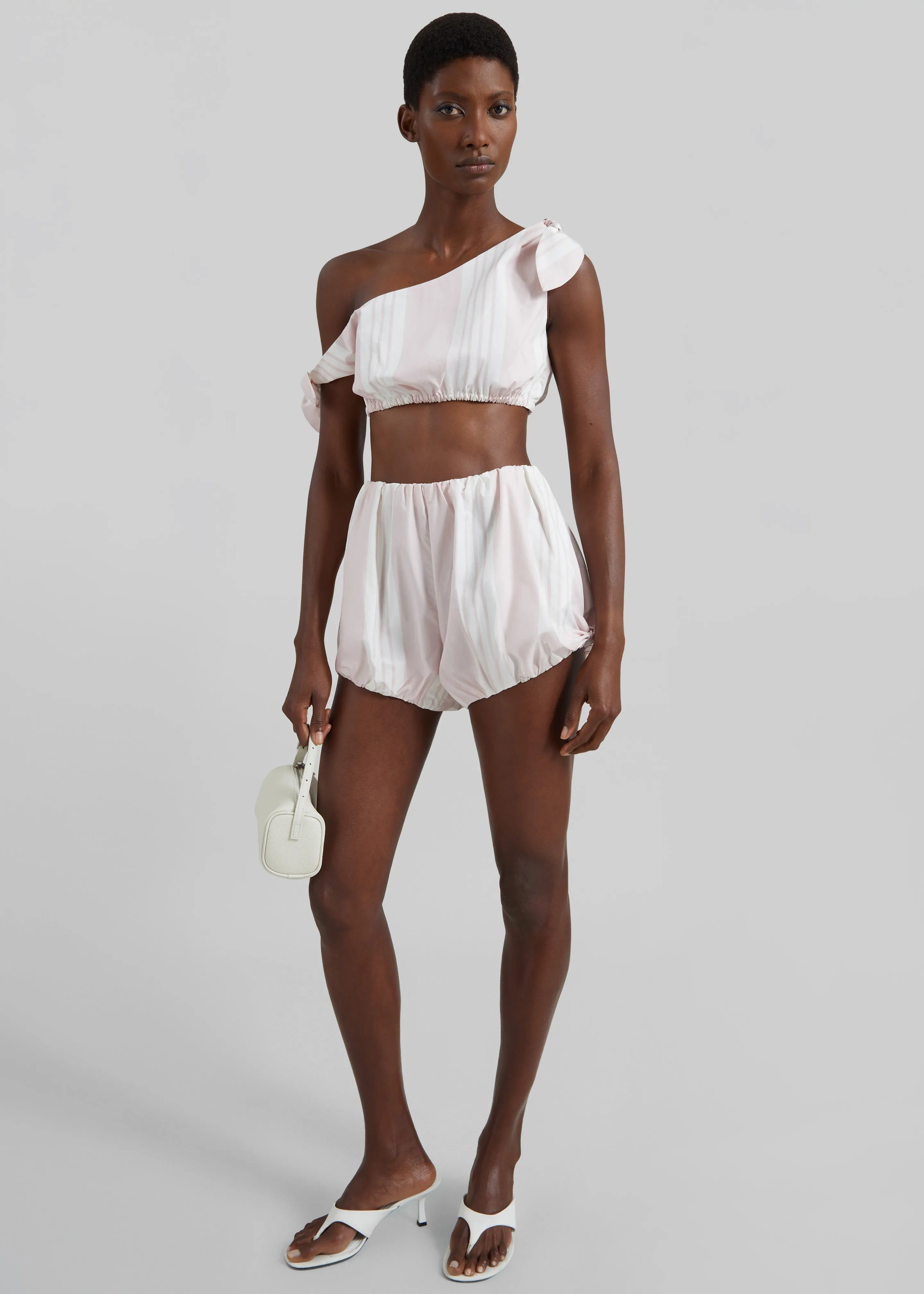 Posse Rosie Tie Top - Pink Stripe sold by Frankie Shop