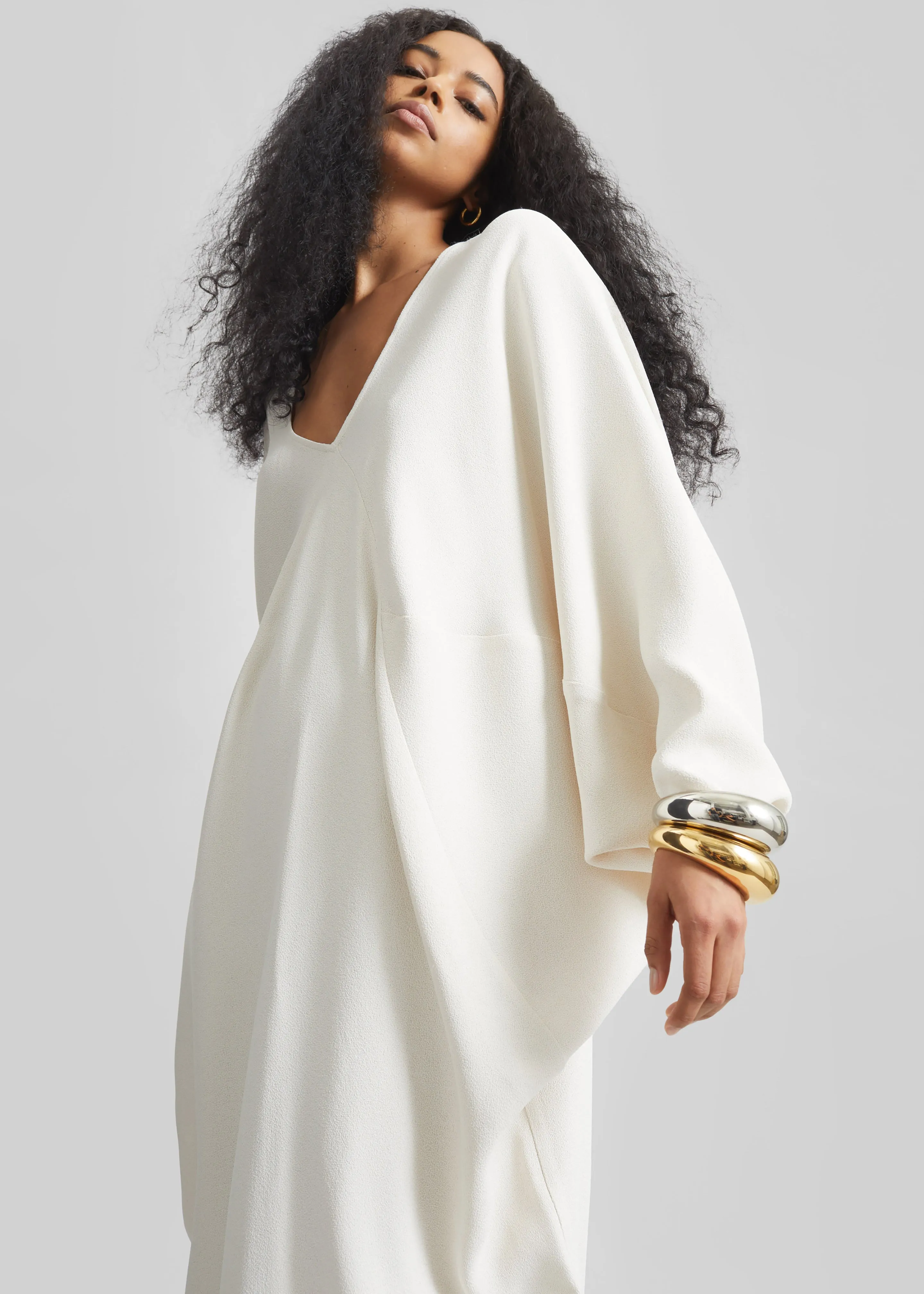 Lilia Kaftan Dress - Ivory sold by Frankie Shop product image thumbnail 3