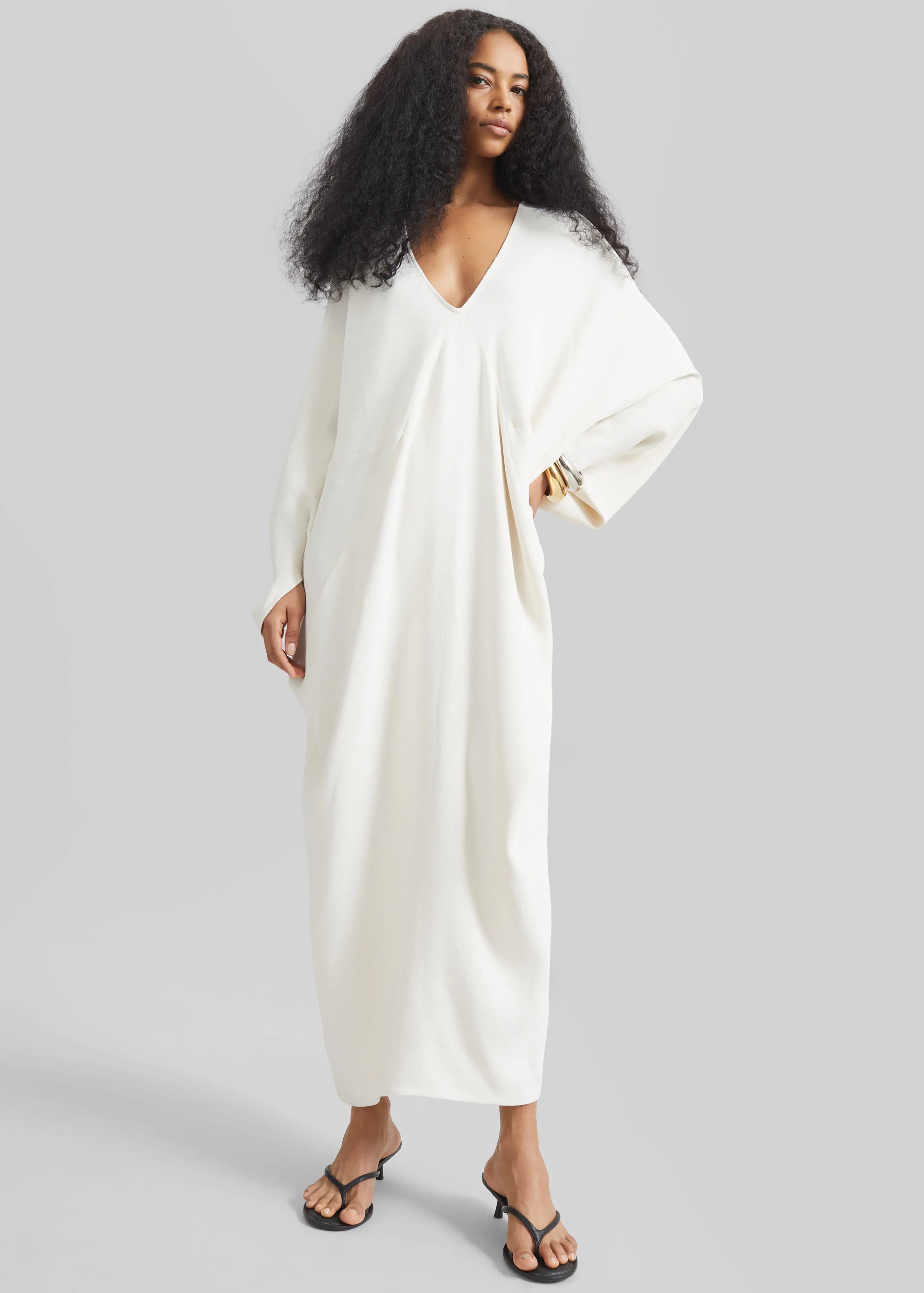 Lilia Kaftan Dress - Ivory sold by Frankie Shop product image thumbnail 4