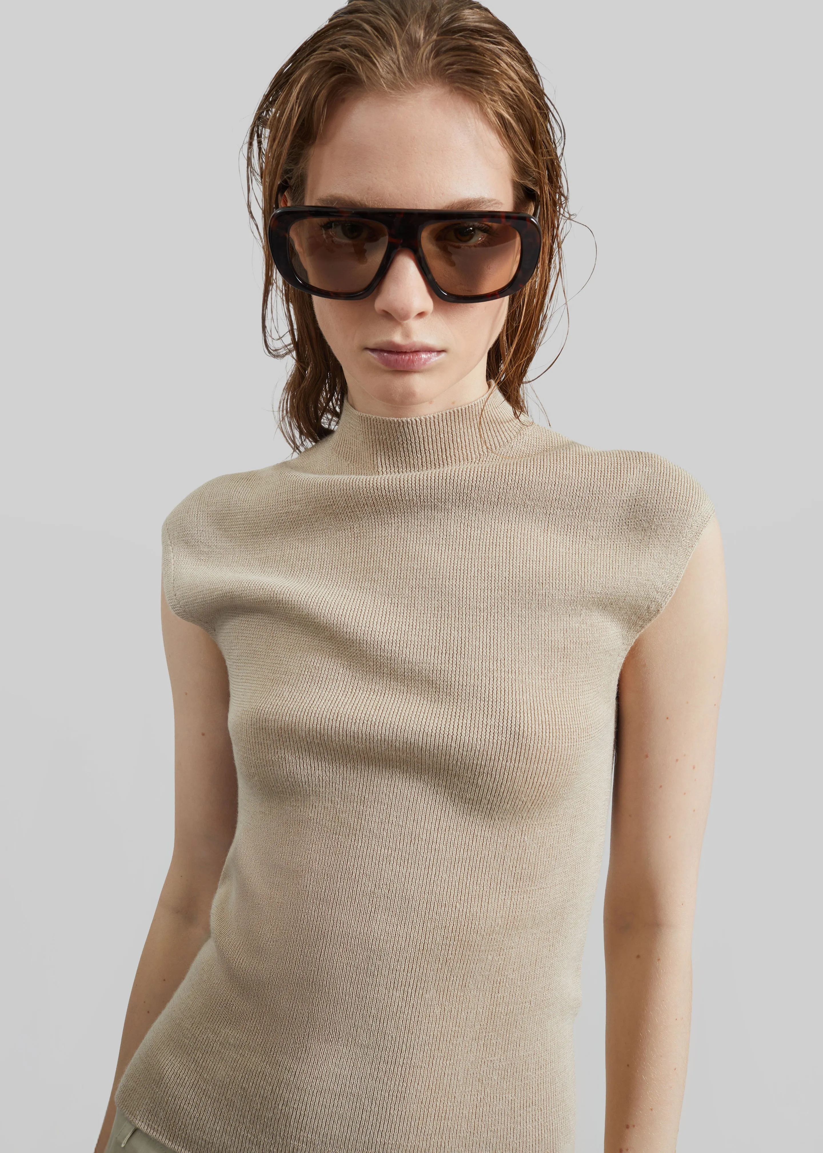 Troyes Knit Top - Beige sold by Frankie Shop product image thumbnail 5