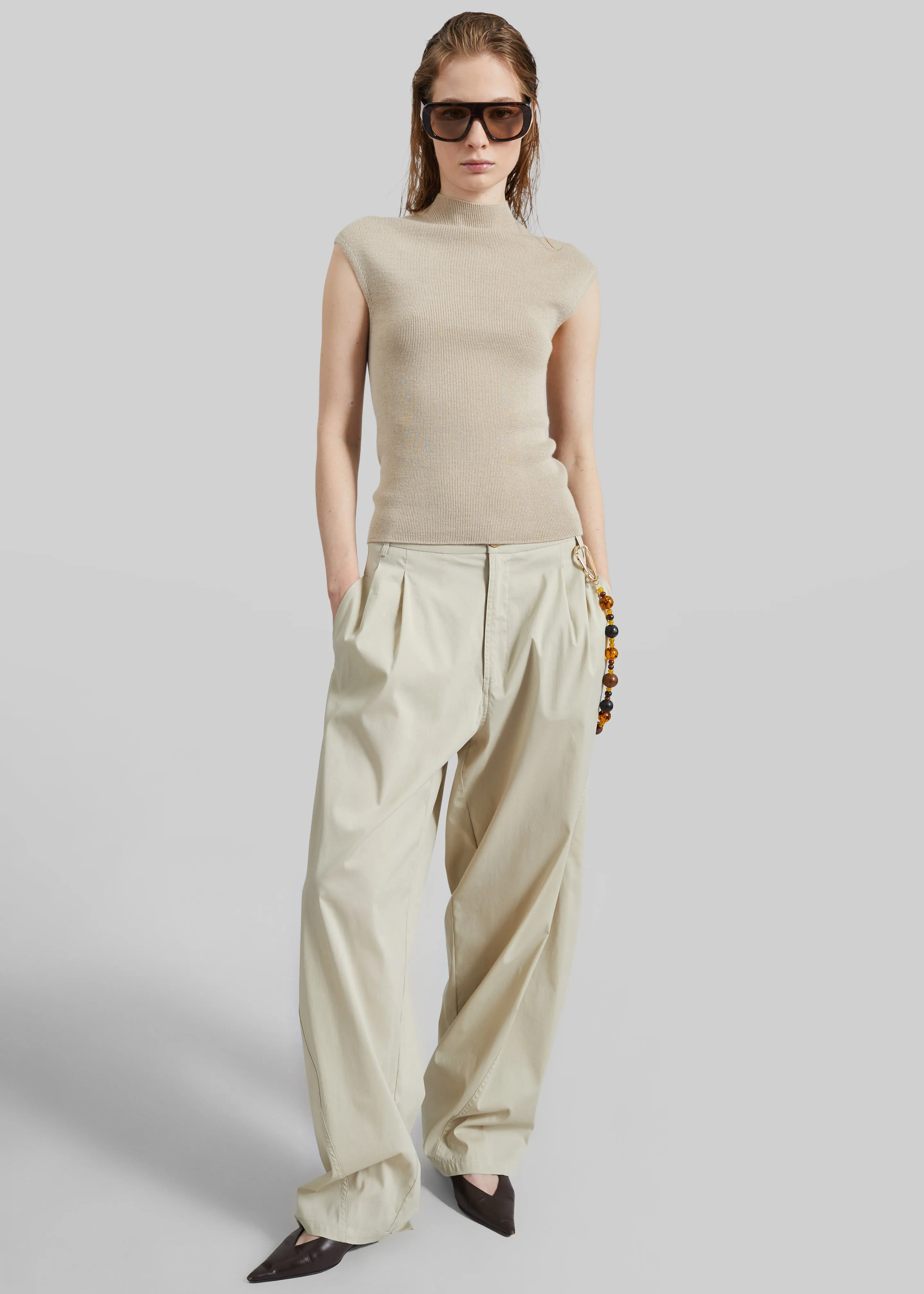 Troyes Knit Top - Beige sold by Frankie Shop product image thumbnail 4