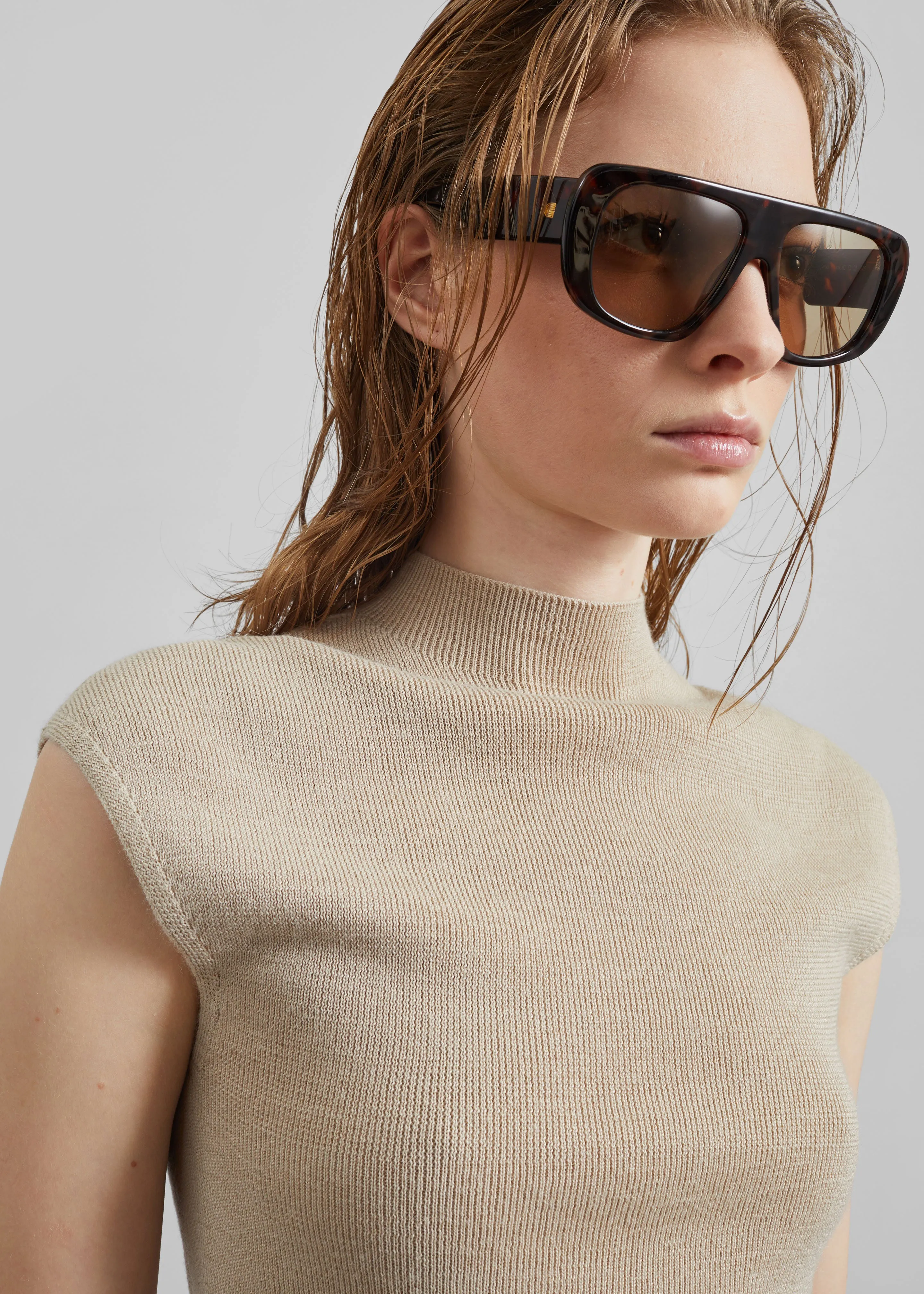 Troyes Knit Top - Beige sold by Frankie Shop product image thumbnail 2