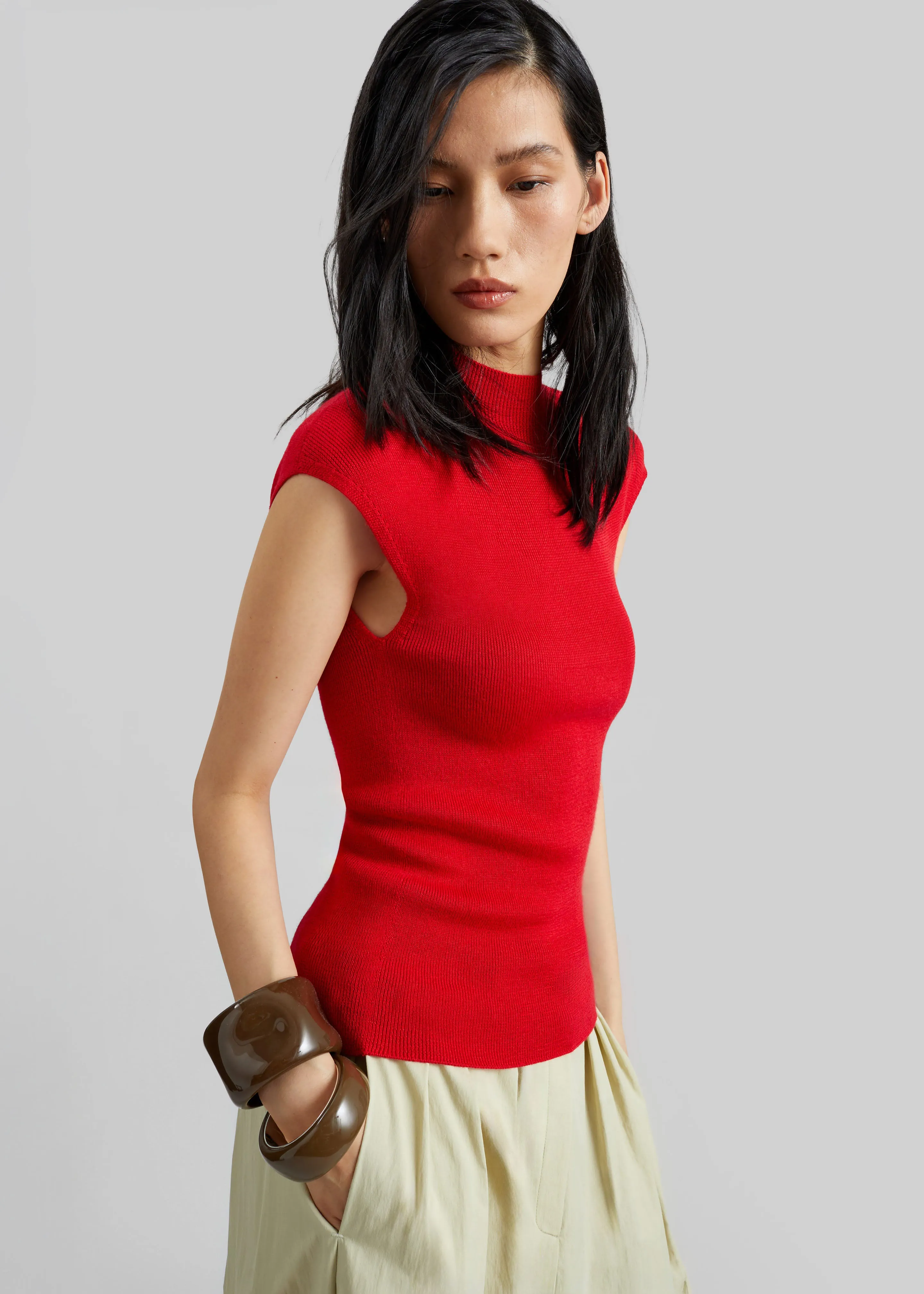 Troyes Knit Top - Red sold by Frankie Shop product image thumbnail 4