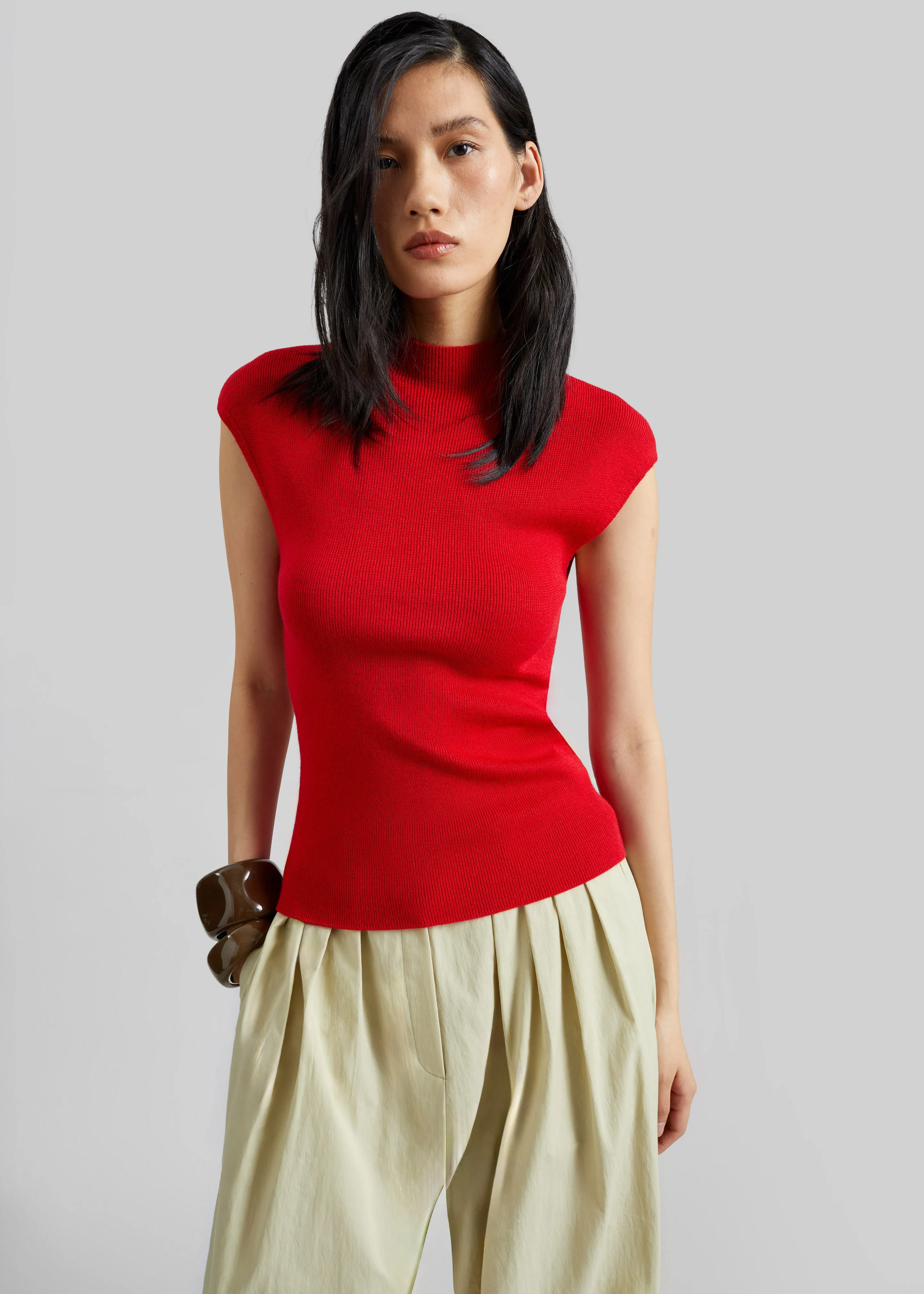 Troyes Knit Top - Red sold by Frankie Shop product image thumbnail 2