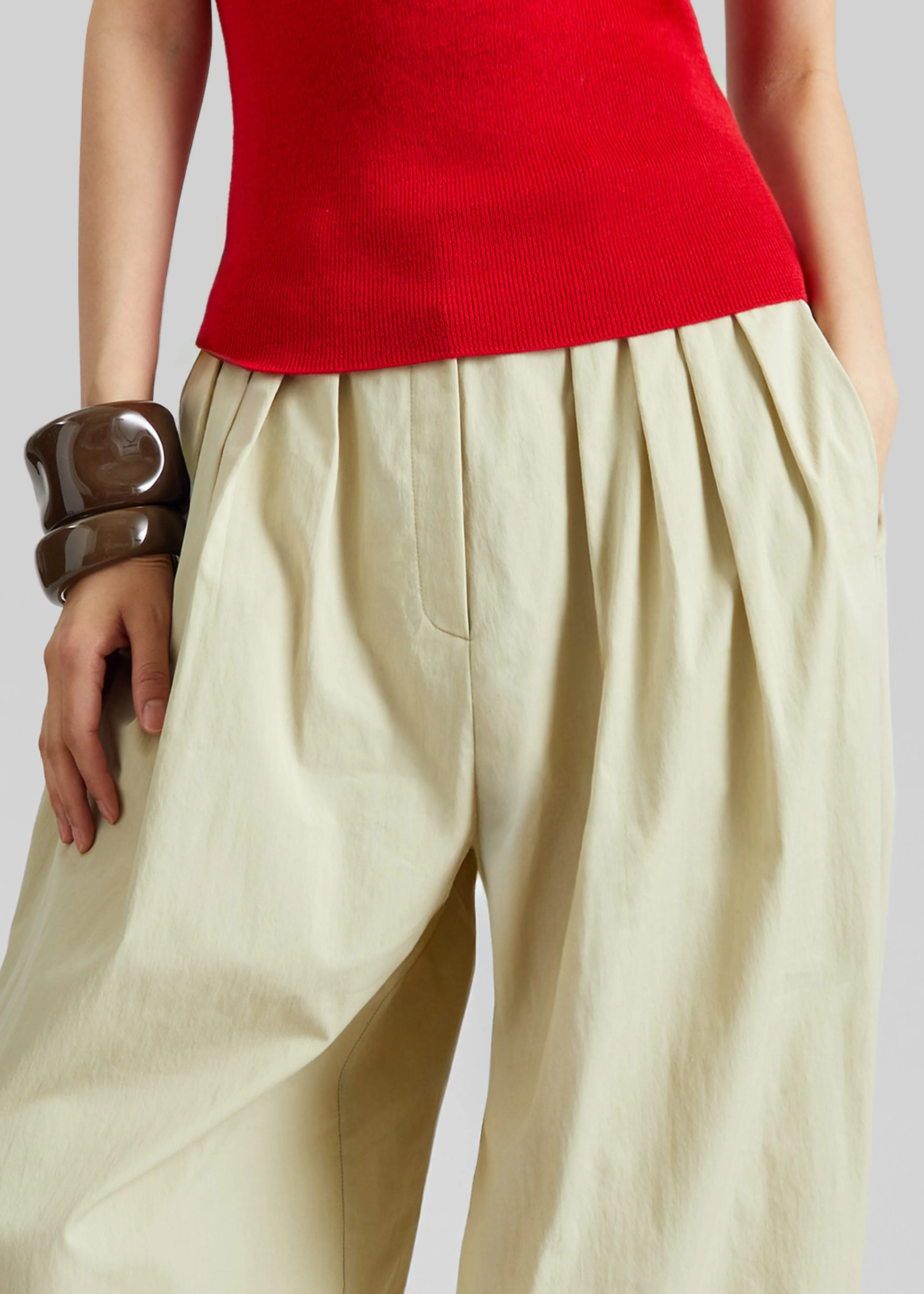 Vannes Balloon Pants - Beige sold by Frankie Shop product image thumbnail 3
