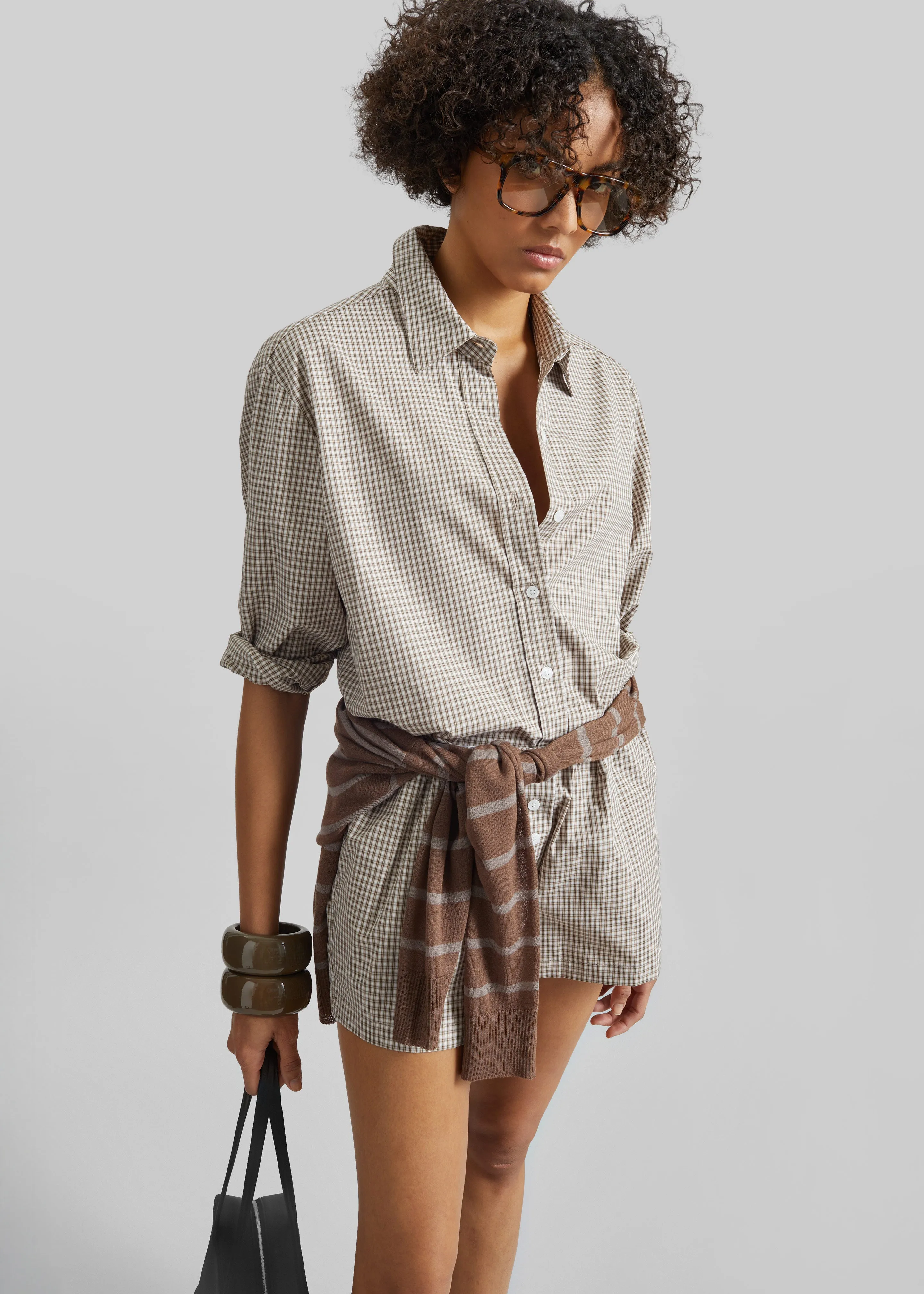 Odemira Shirt - Beige Plaid sold by Frankie Shop