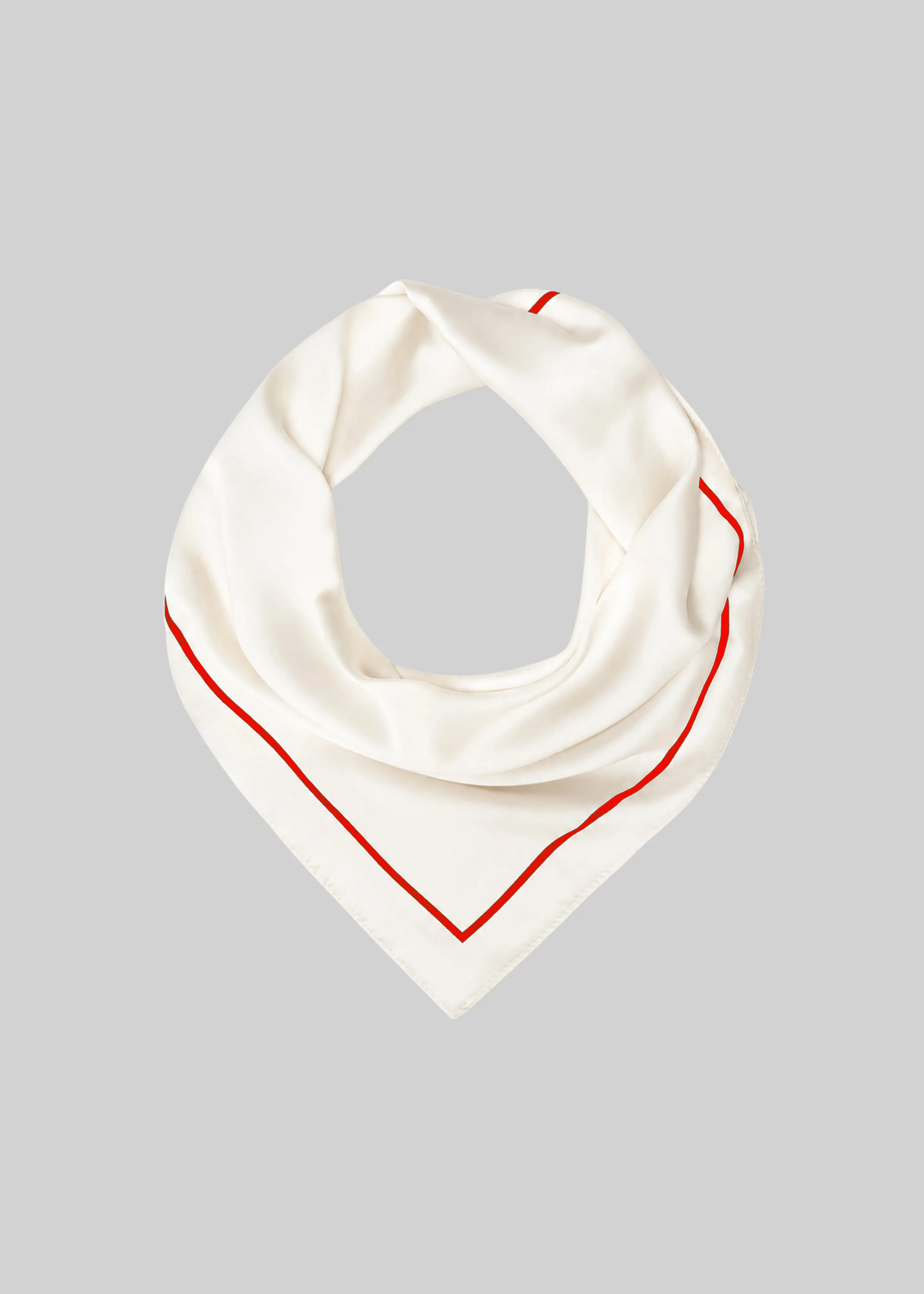 Lerici Square Scarf - Ivory/Red sold by Frankie Shop product image thumbnail 2