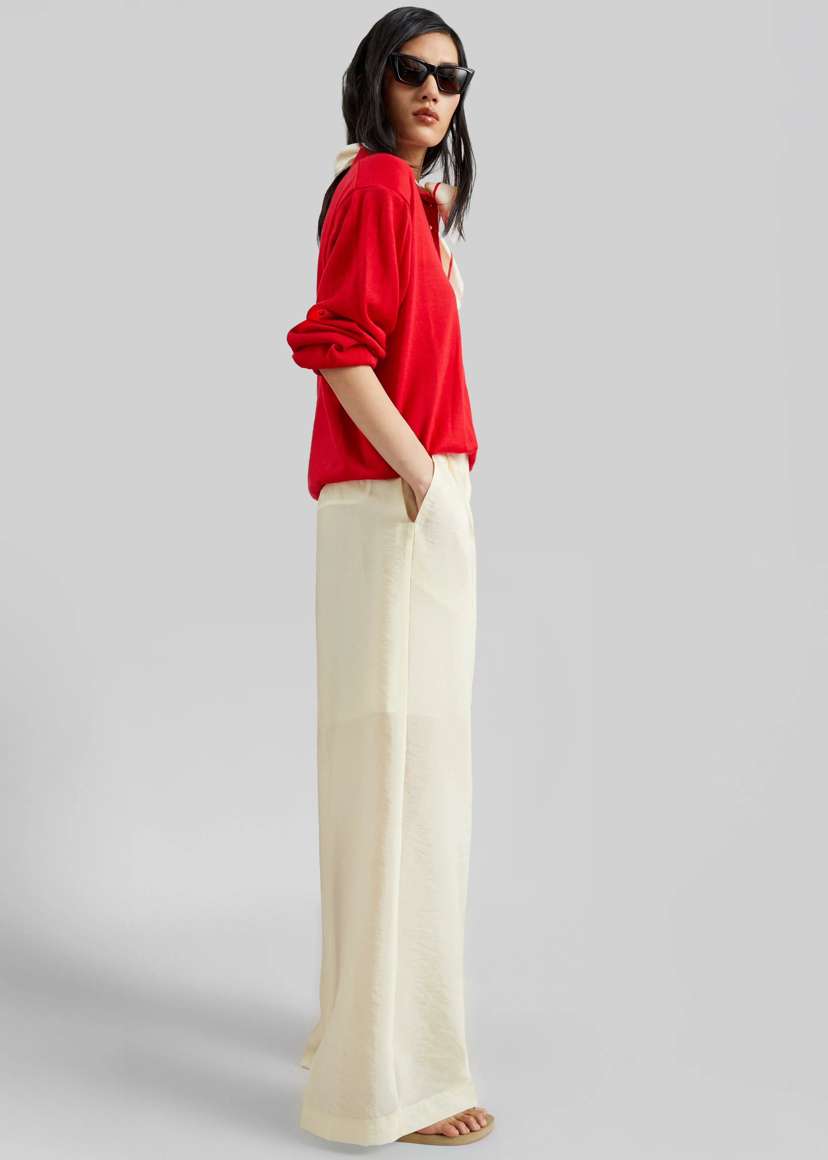 Alvito Sheer Organza Pants - Pale Yellow sold by Frankie Shop product image thumbnail 5
