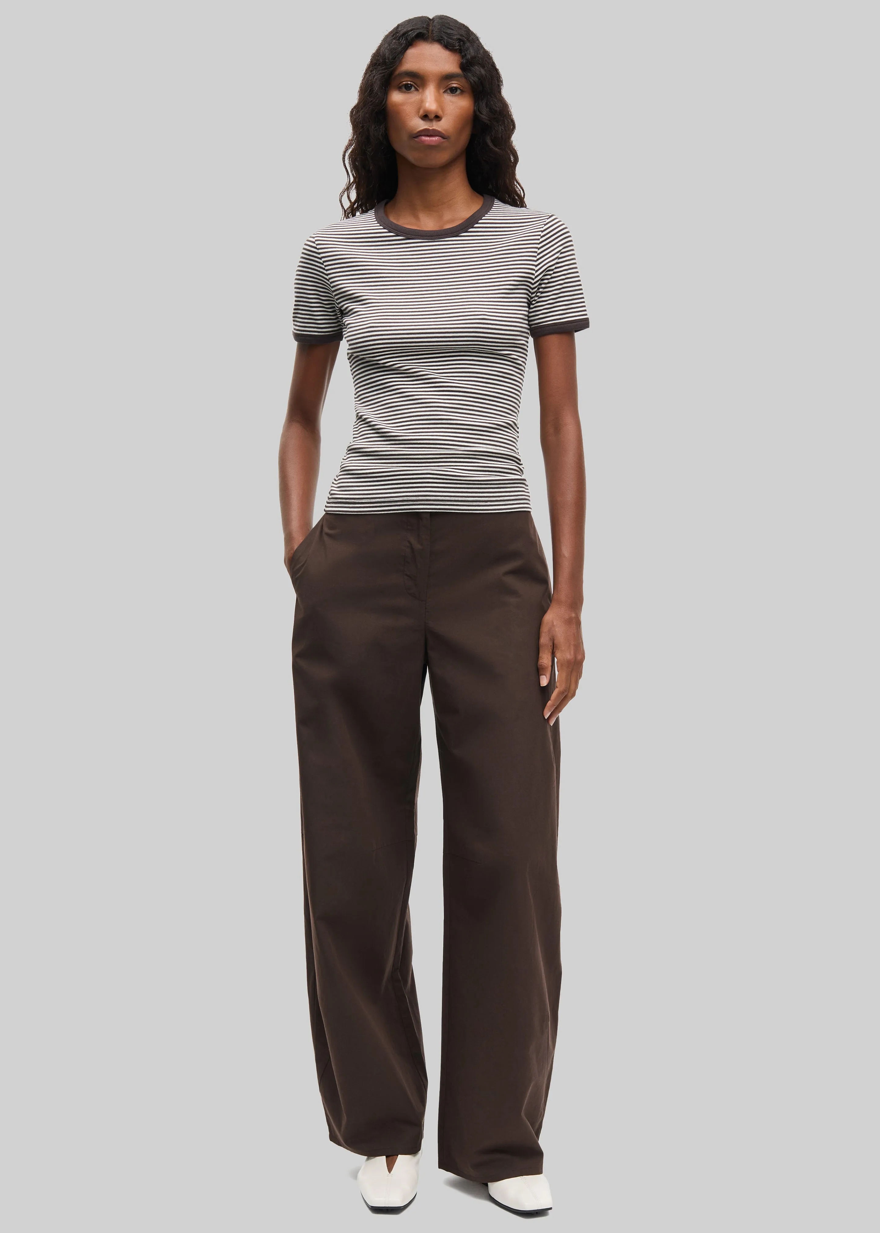 Samsøe Samsøe Saroko Trousers - Mulch sold by Frankie Shop product image thumbnail 3