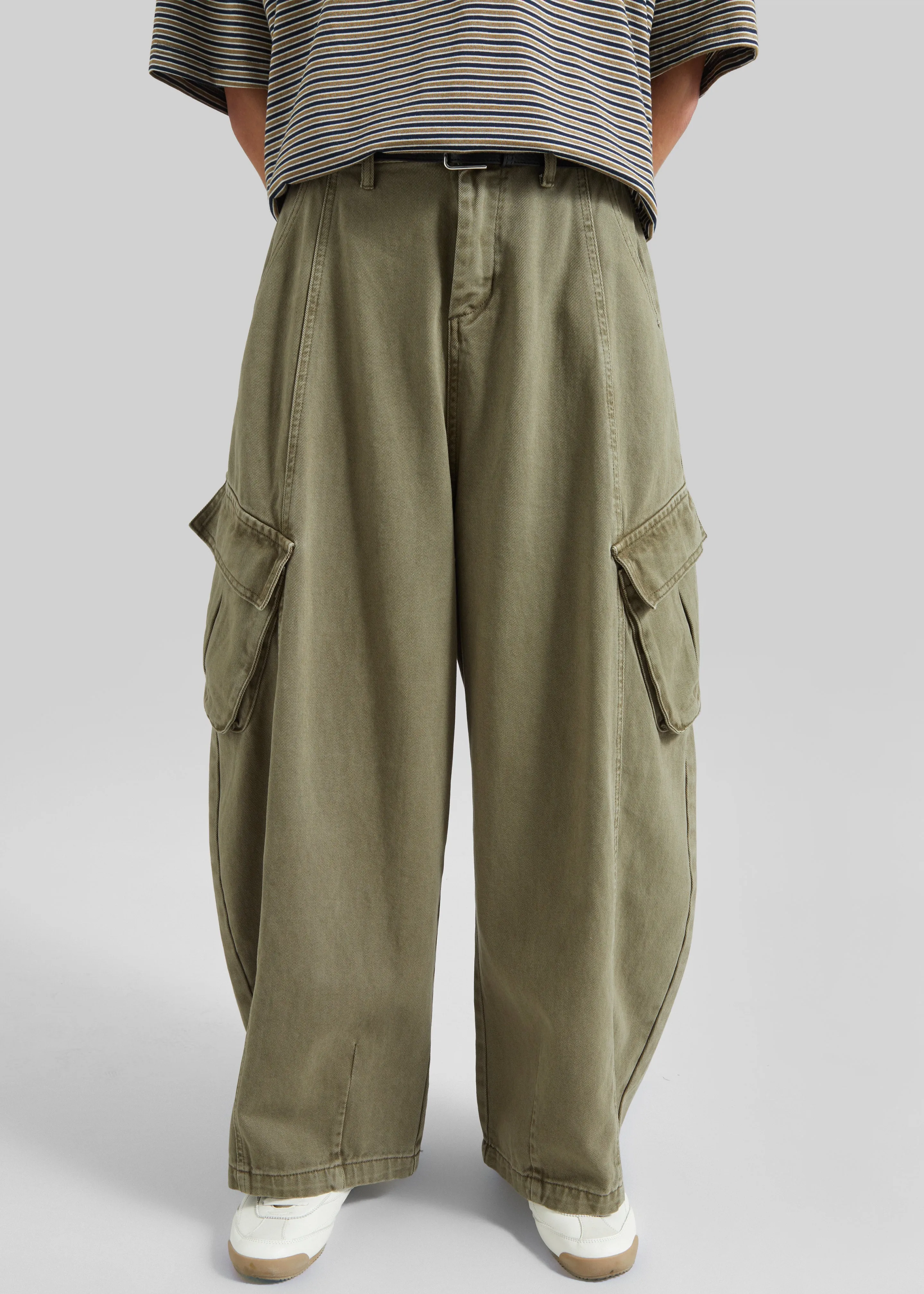 Terence Curved Cargo Pants - Pale Olive sold by Frankie Shop product image thumbnail 5