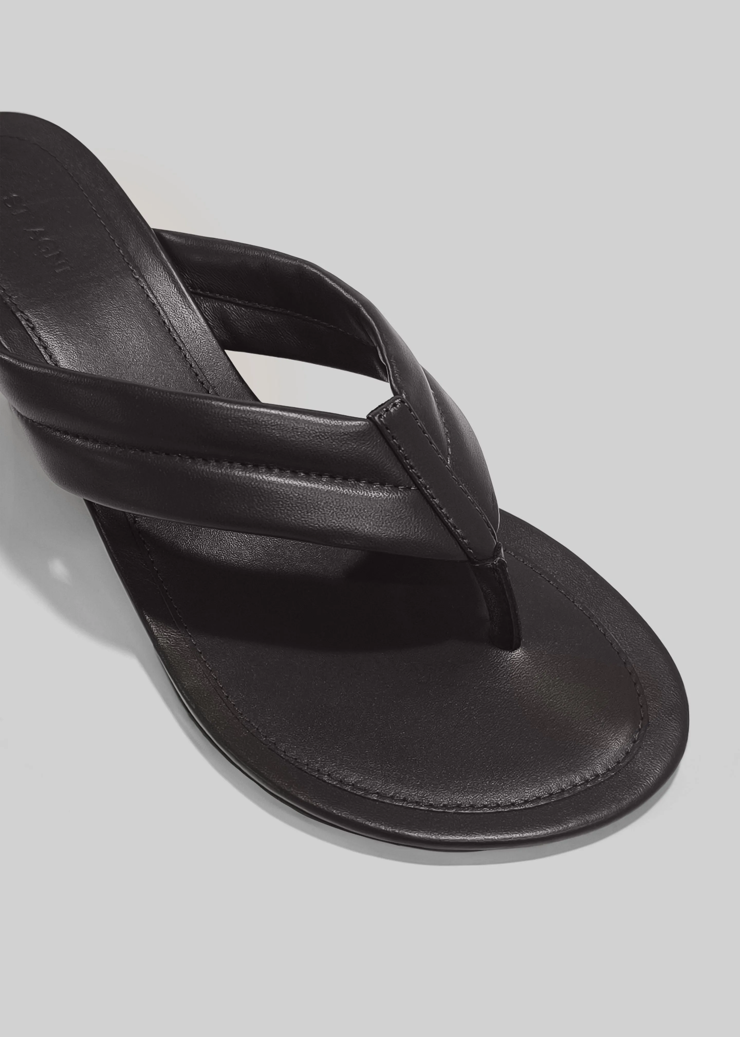 St. Agni Stitch Detail Thong Wedges - Coffee sold by Frankie Shop product image thumbnail 2