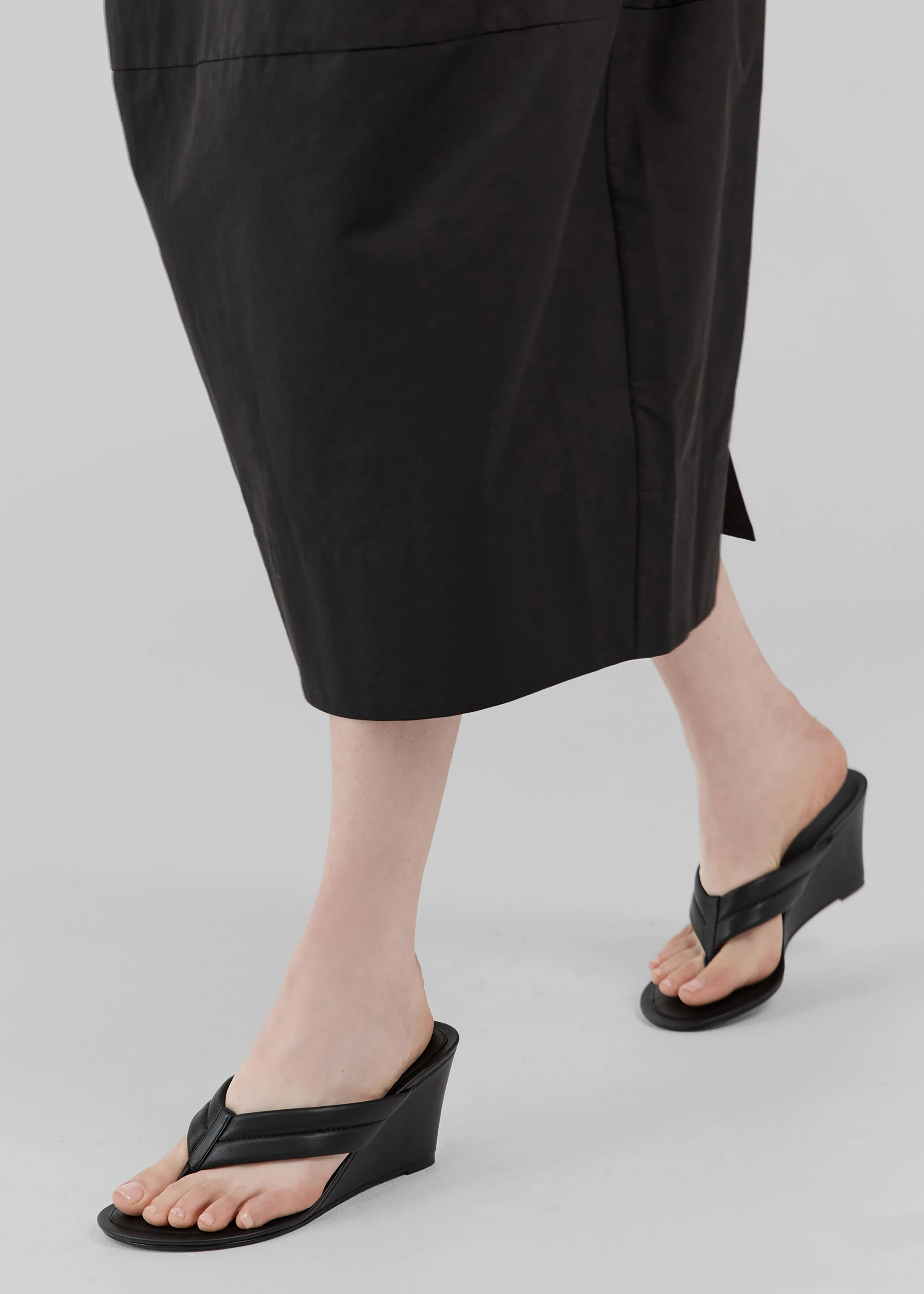 St. Agni Stitch Detail Thong Wedges - Black sold by Frankie Shop product image thumbnail 2