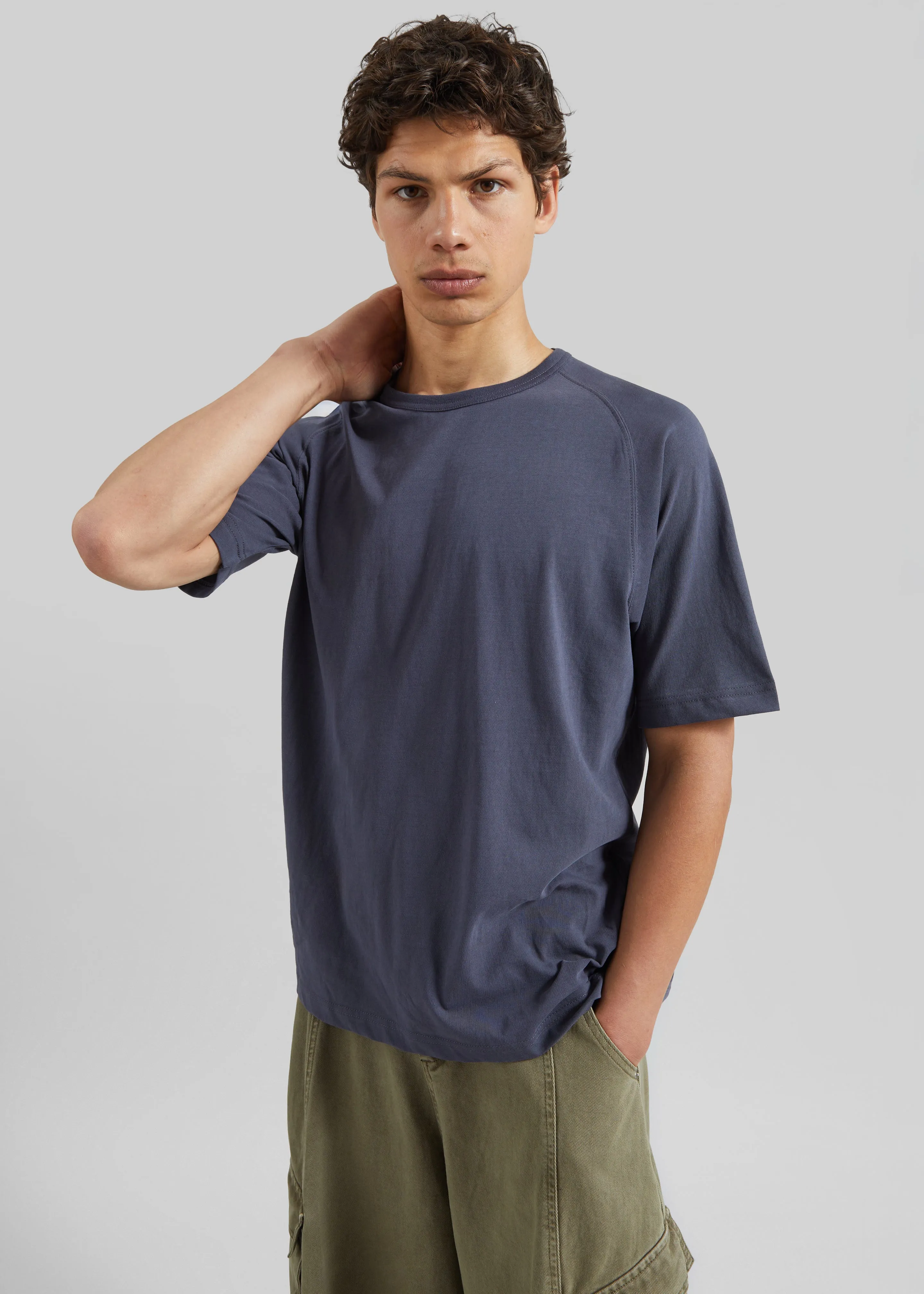 Ceduna Raglan Sleeve T-Shirt - Navy Melange sold by Frankie Shop product image thumbnail 5