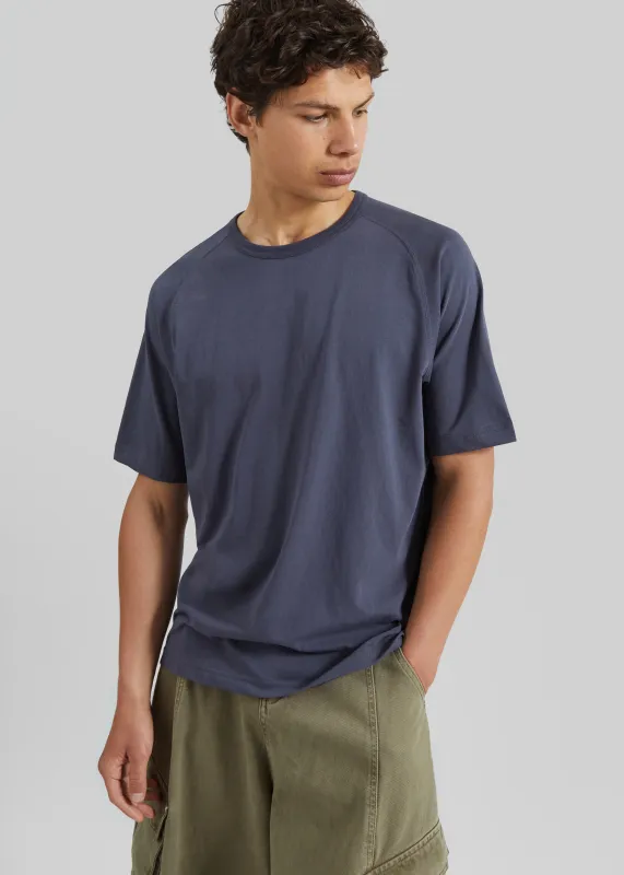Ceduna Raglan Sleeve T-Shirt - Navy Melange made by Frankie Shop