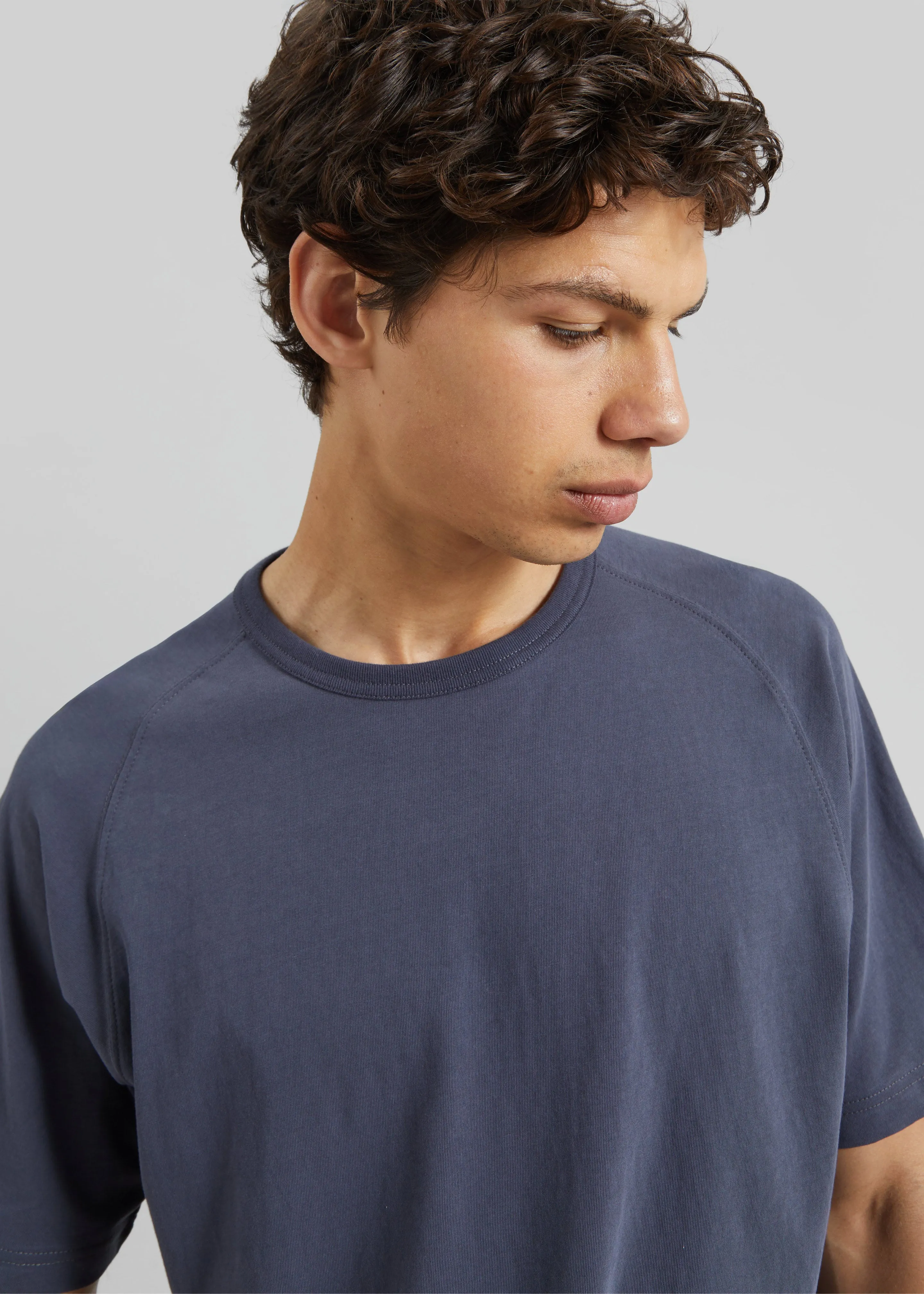 Ceduna Raglan Sleeve T-Shirt - Navy Melange sold by Frankie Shop product image thumbnail 2