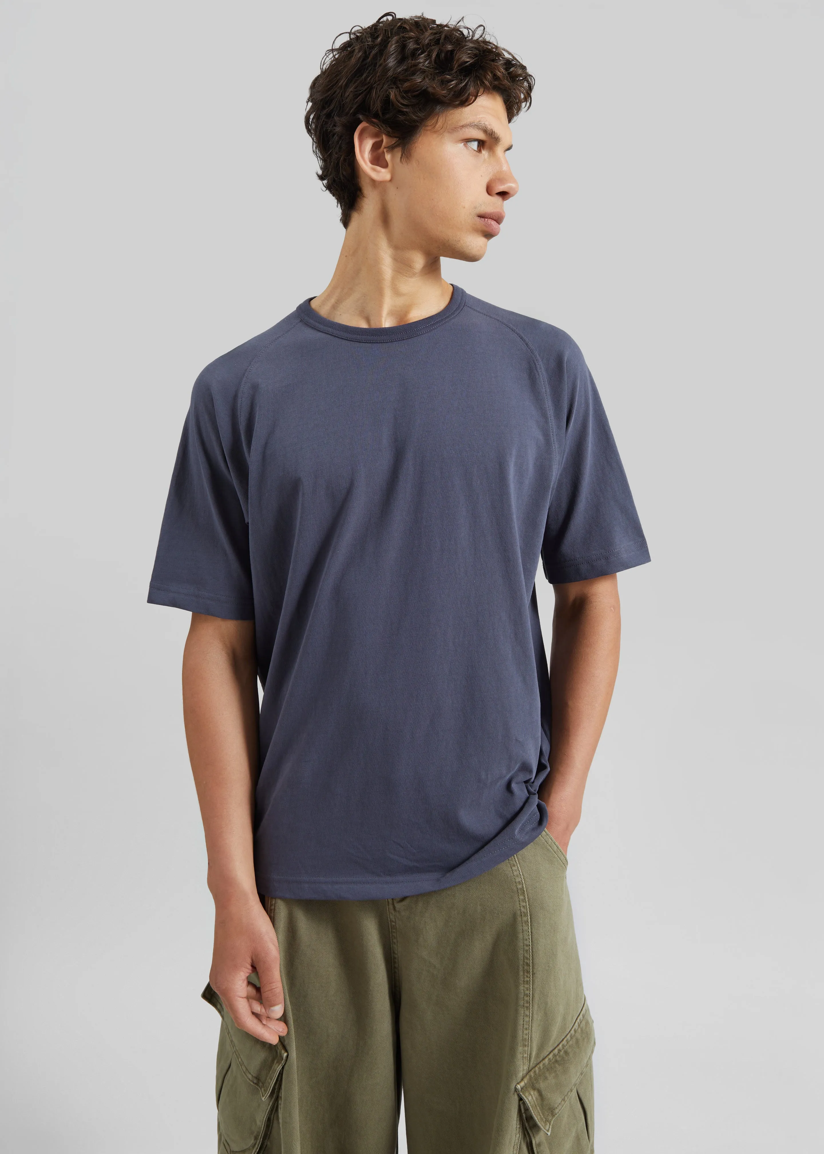 Ceduna Raglan Sleeve T-Shirt - Navy Melange sold by Frankie Shop product image thumbnail 4