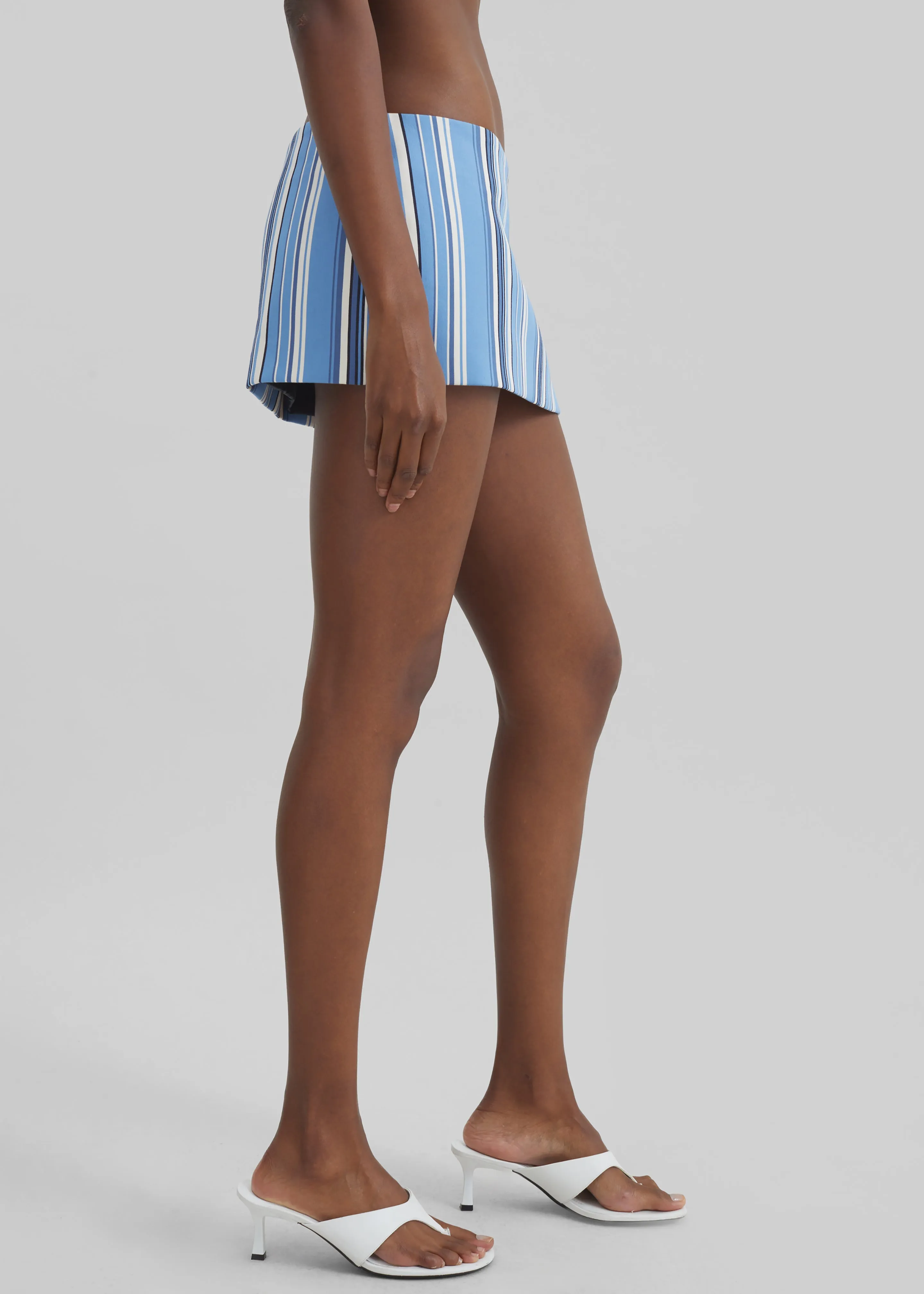 Hera Mini Skirt - Blue Multi Stripe sold by Frankie Shop product image thumbnail 3