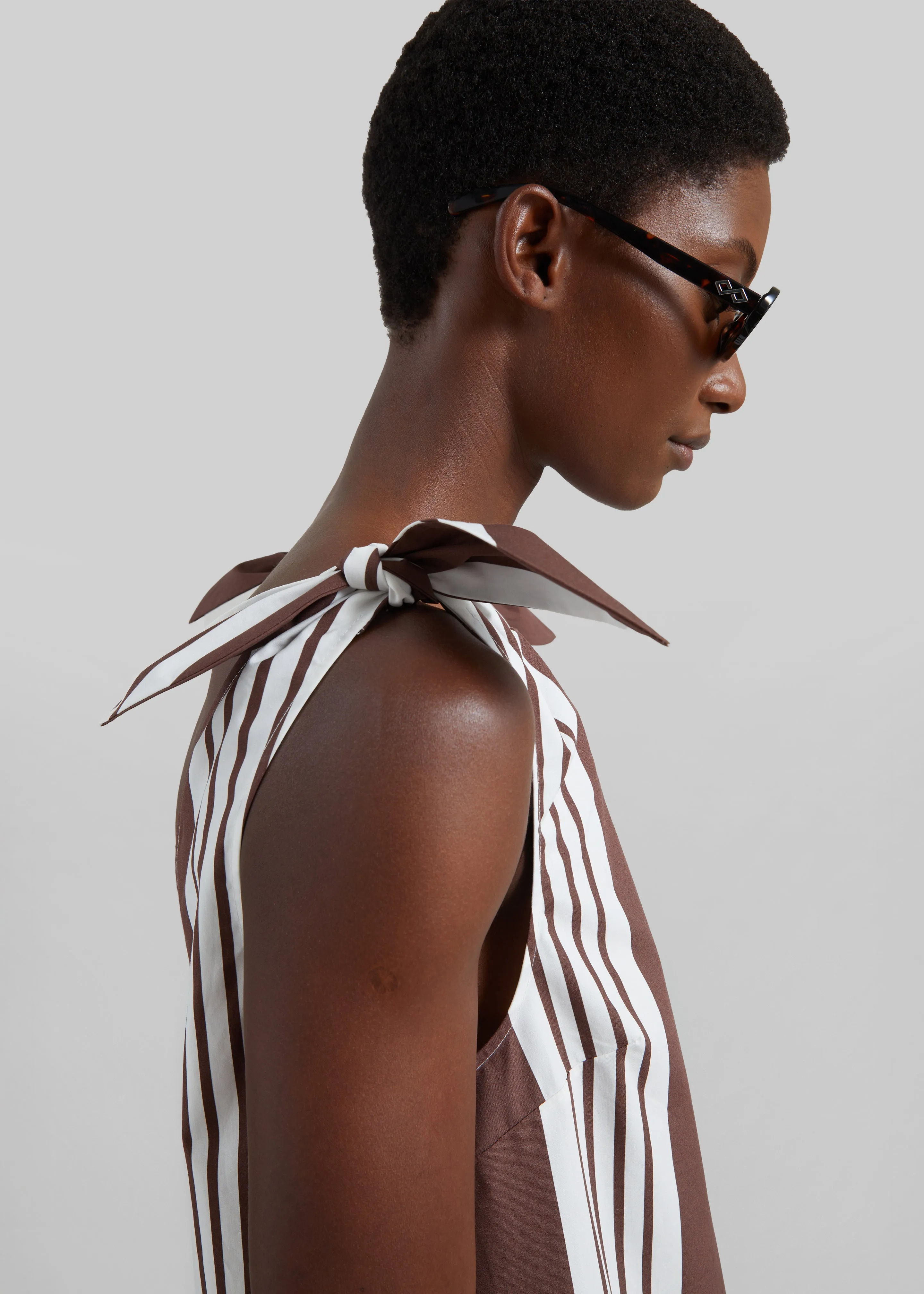 Posse Rosie Mini Dress - Choc Stripe sold by Frankie Shop product image thumbnail 4