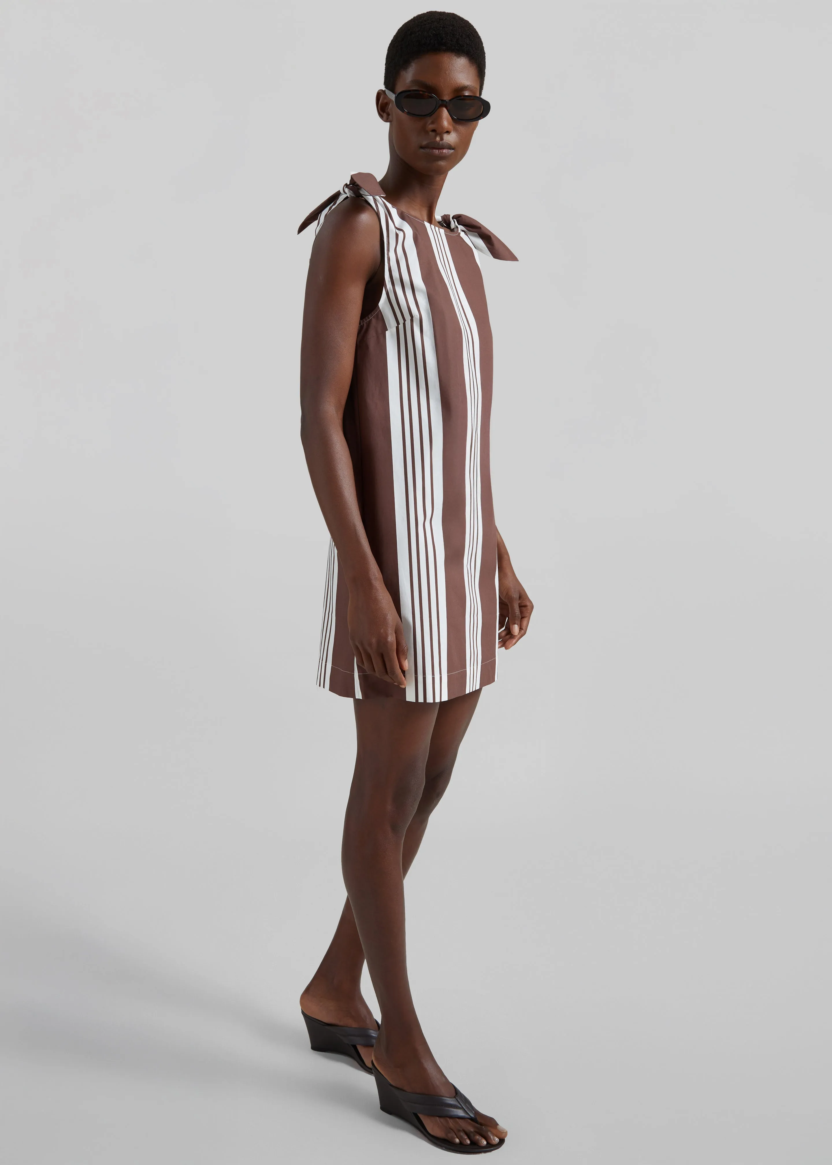 Posse Rosie Mini Dress - Choc Stripe sold by Frankie Shop product image thumbnail 3