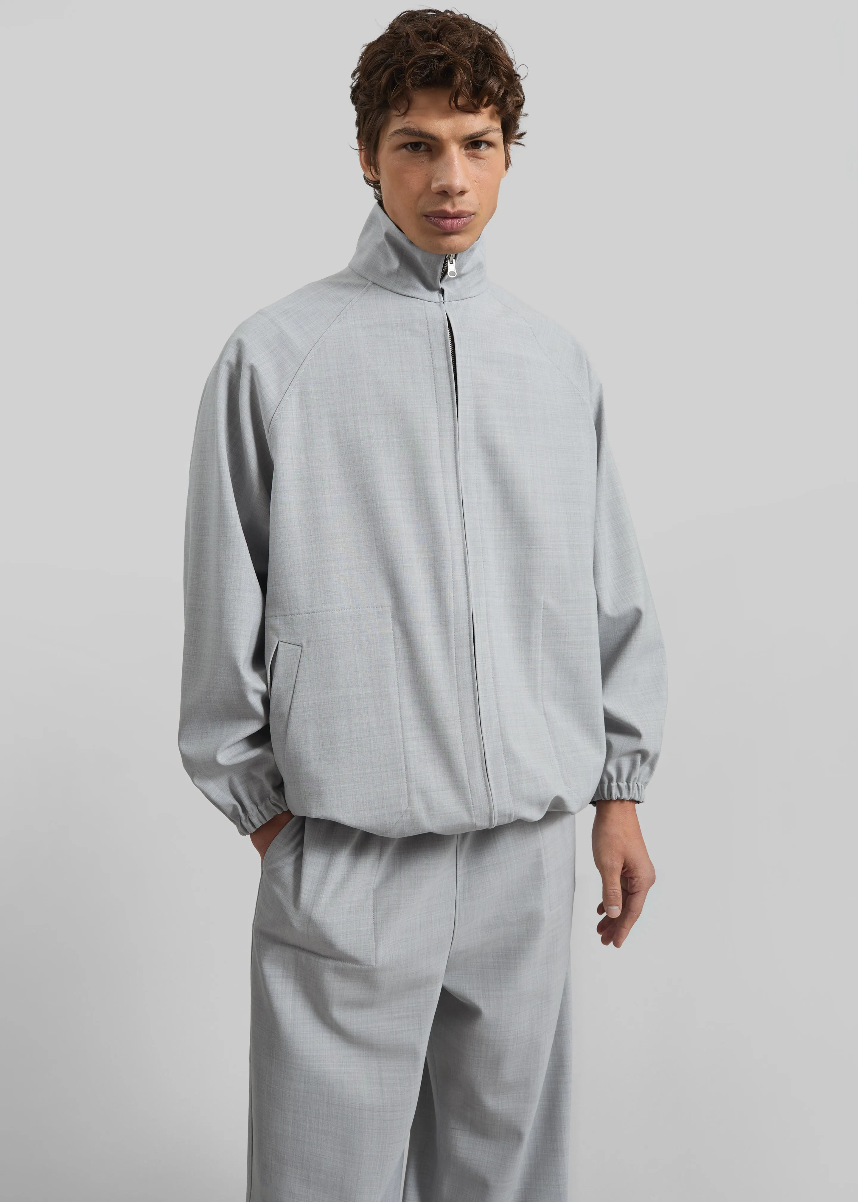 Baxter Reversible Track Jacket - Grey Melange sold by Frankie Shop product image thumbnail 2