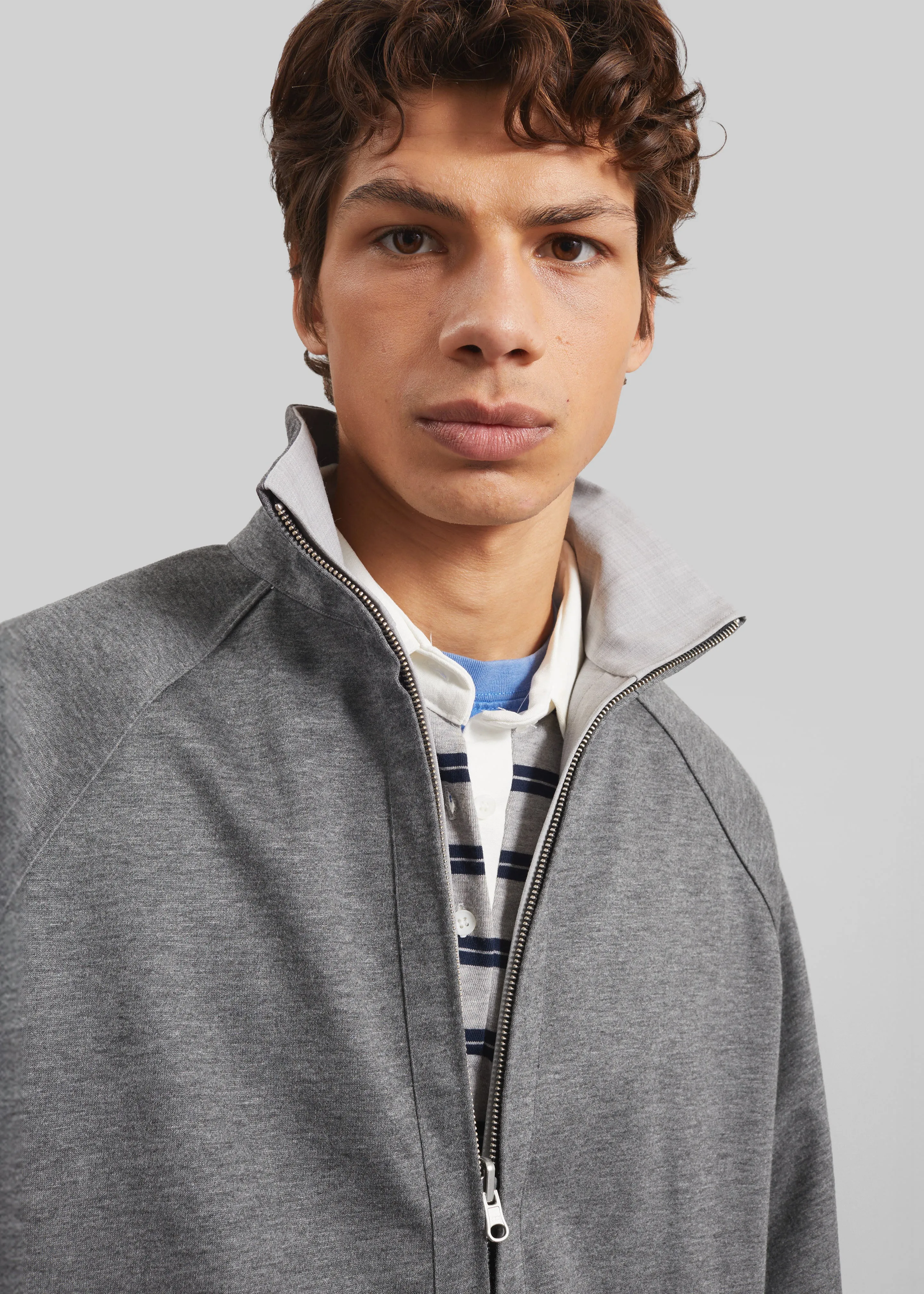 Baxter Reversible Track Jacket - Grey Melange sold by Frankie Shop product image thumbnail 5