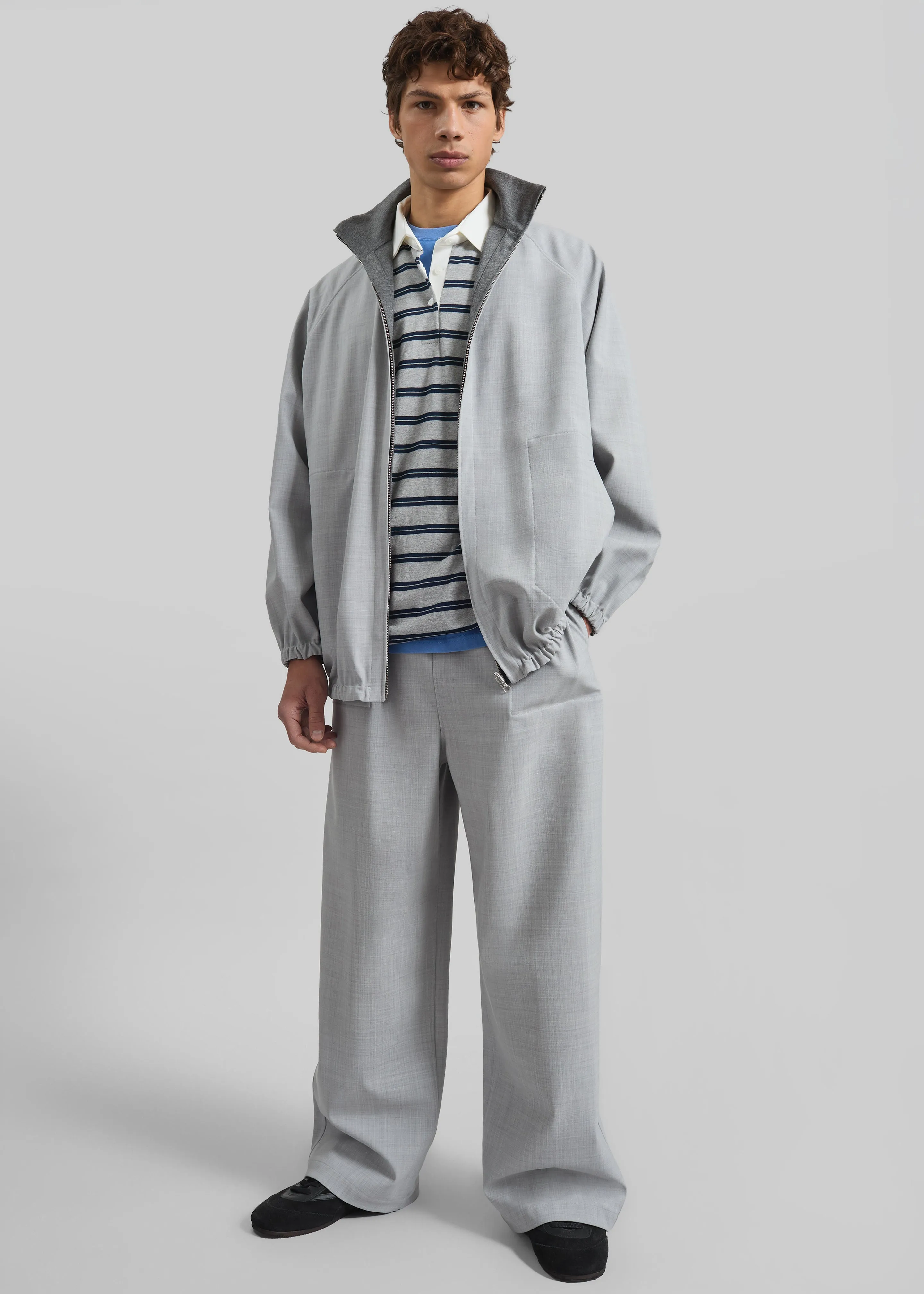 Baxter Reversible Track Jacket - Grey Melange sold by Frankie Shop product image thumbnail 4