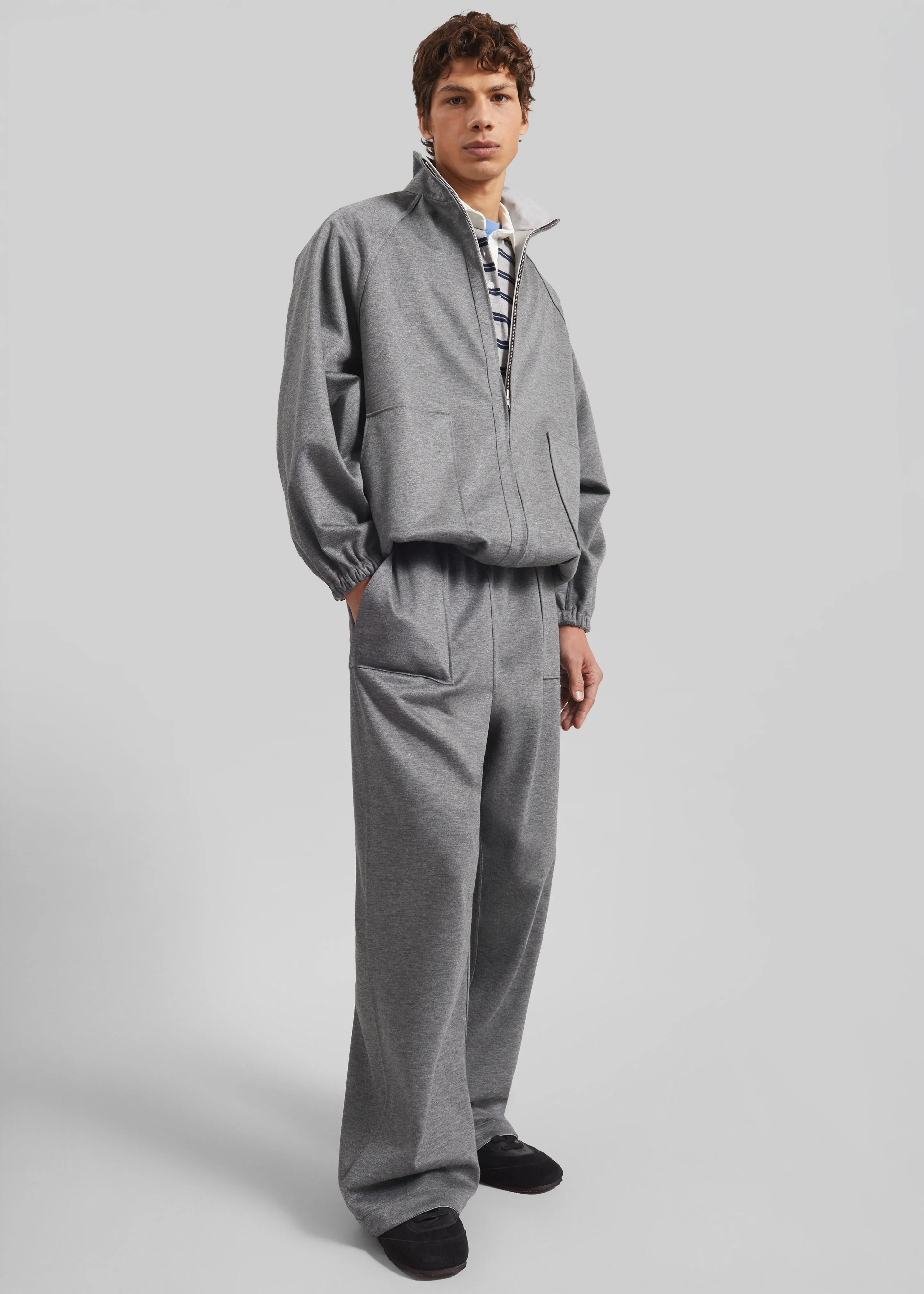 Baxter Reversible Track Pants - Grey Melange sold by Frankie Shop product image thumbnail 4