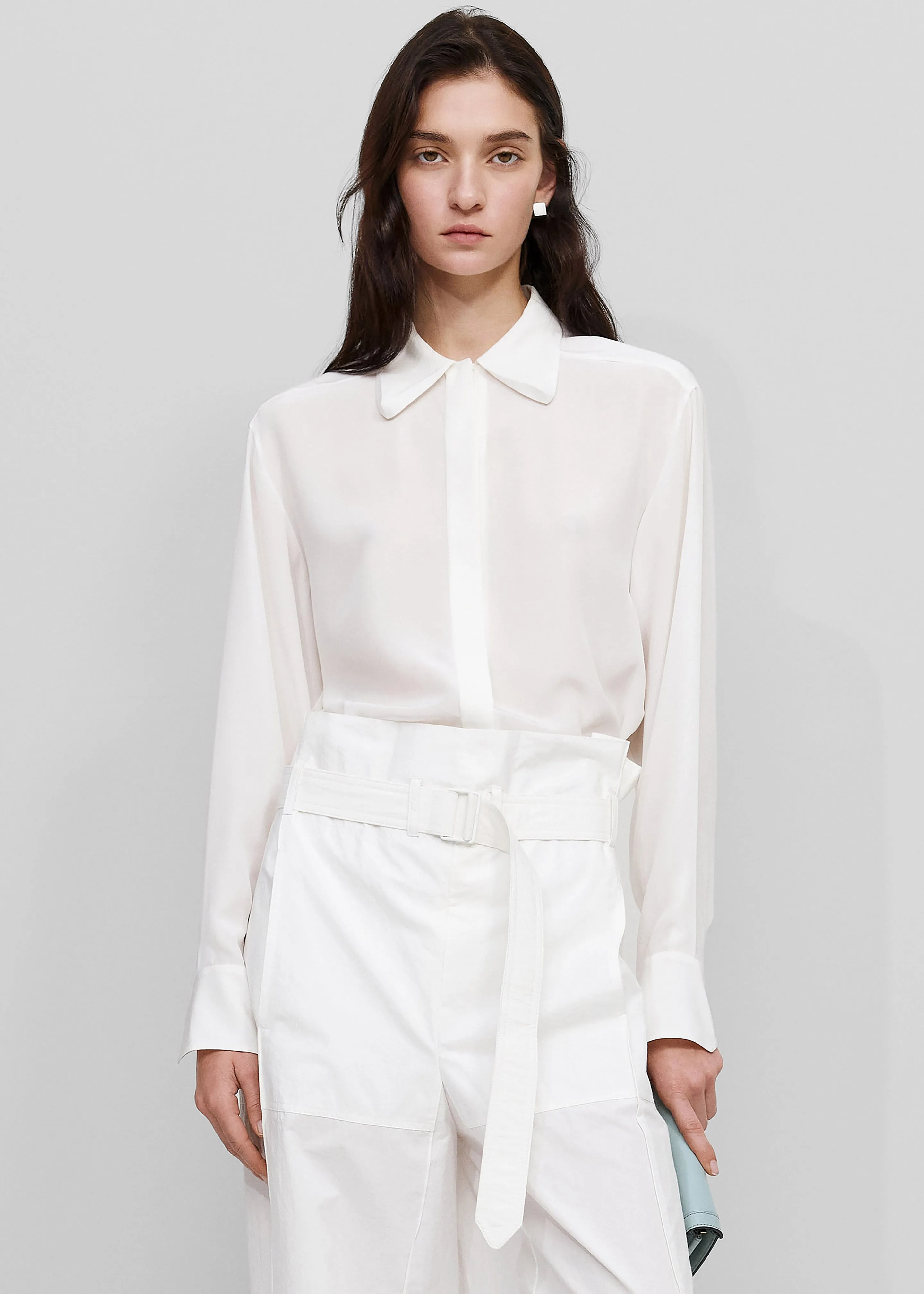 Bevza 3D-Collar Shirt - Ivory sold by Frankie Shop product image thumbnail 2