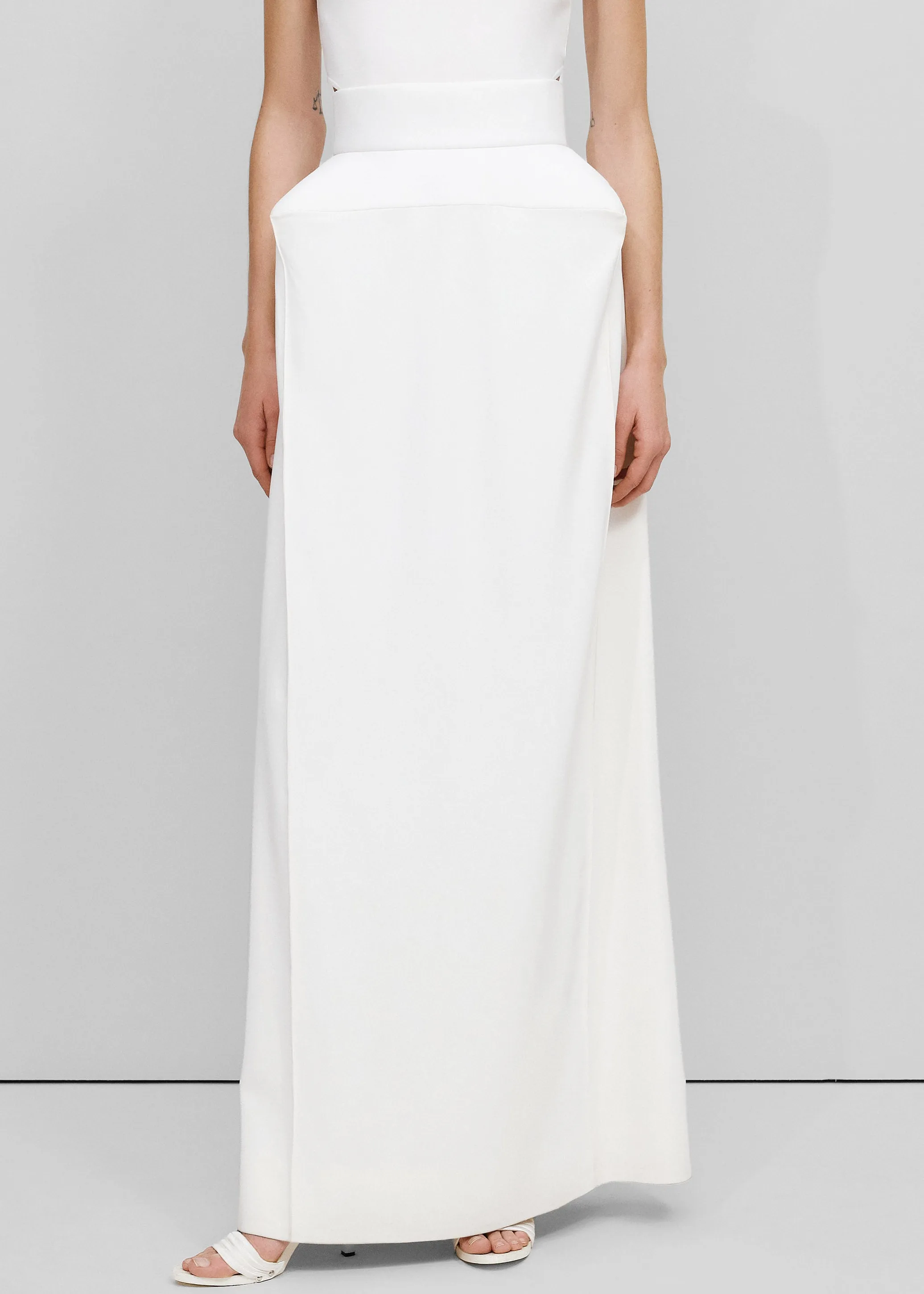 Bevza Structured Skirt - Ivory sold by Frankie Shop product image thumbnail 2