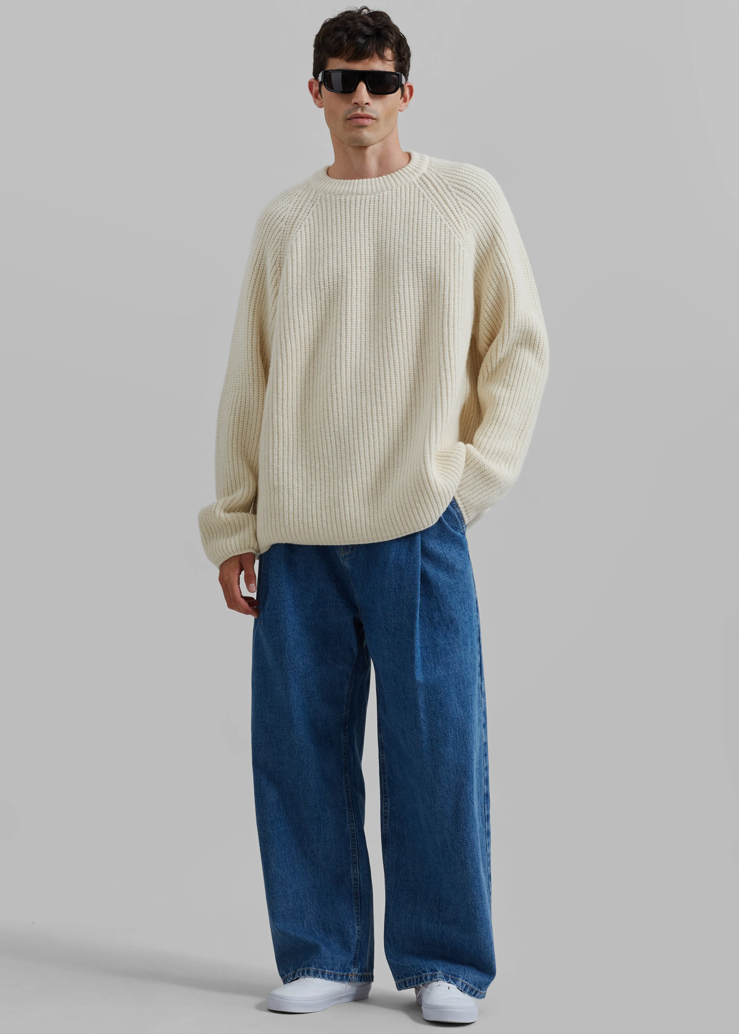 Carter Crewneck Sweater - Beige sold by Frankie Shop product image thumbnail 4