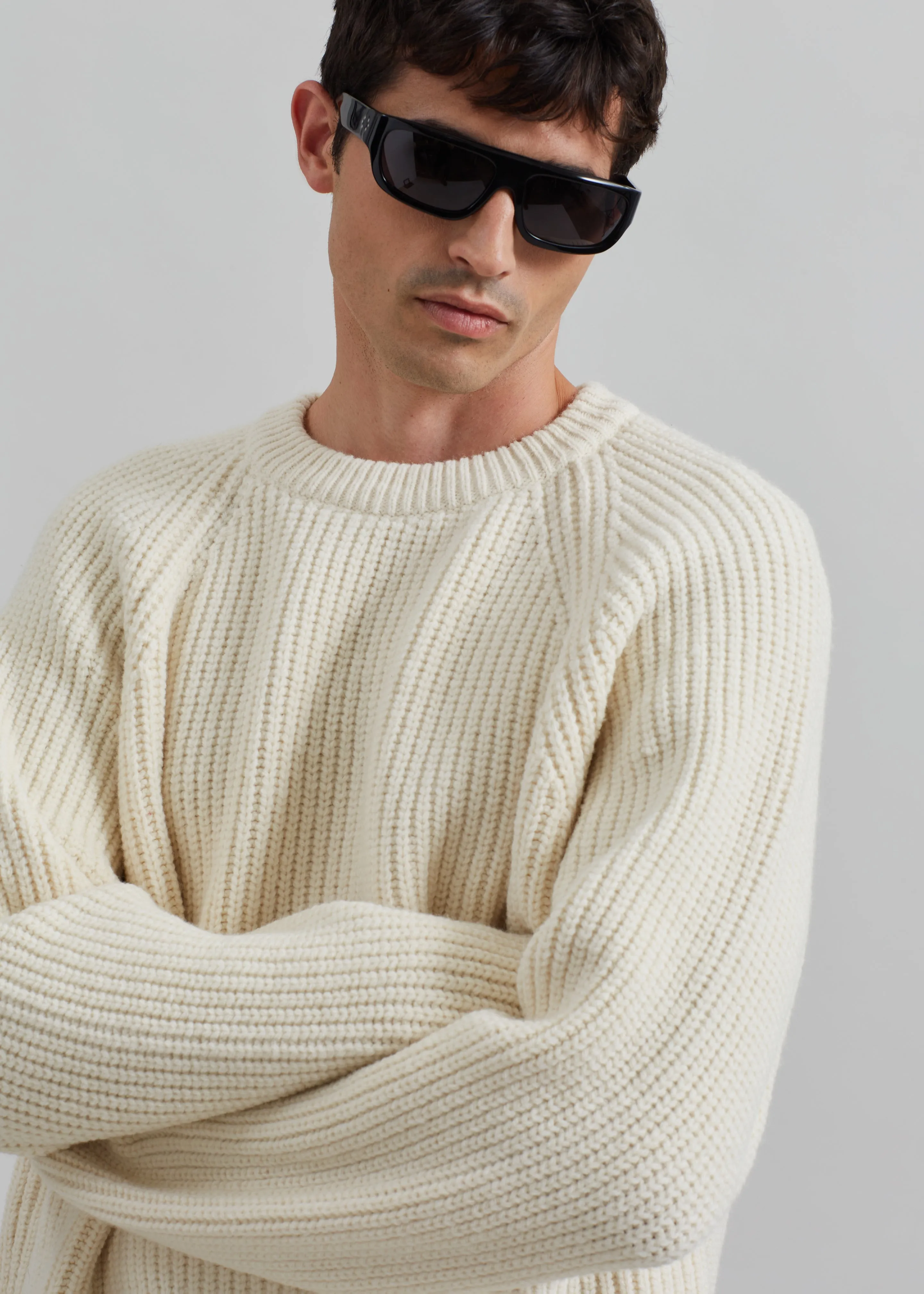 Carter Crewneck Sweater - Beige sold by Frankie Shop product image thumbnail 5