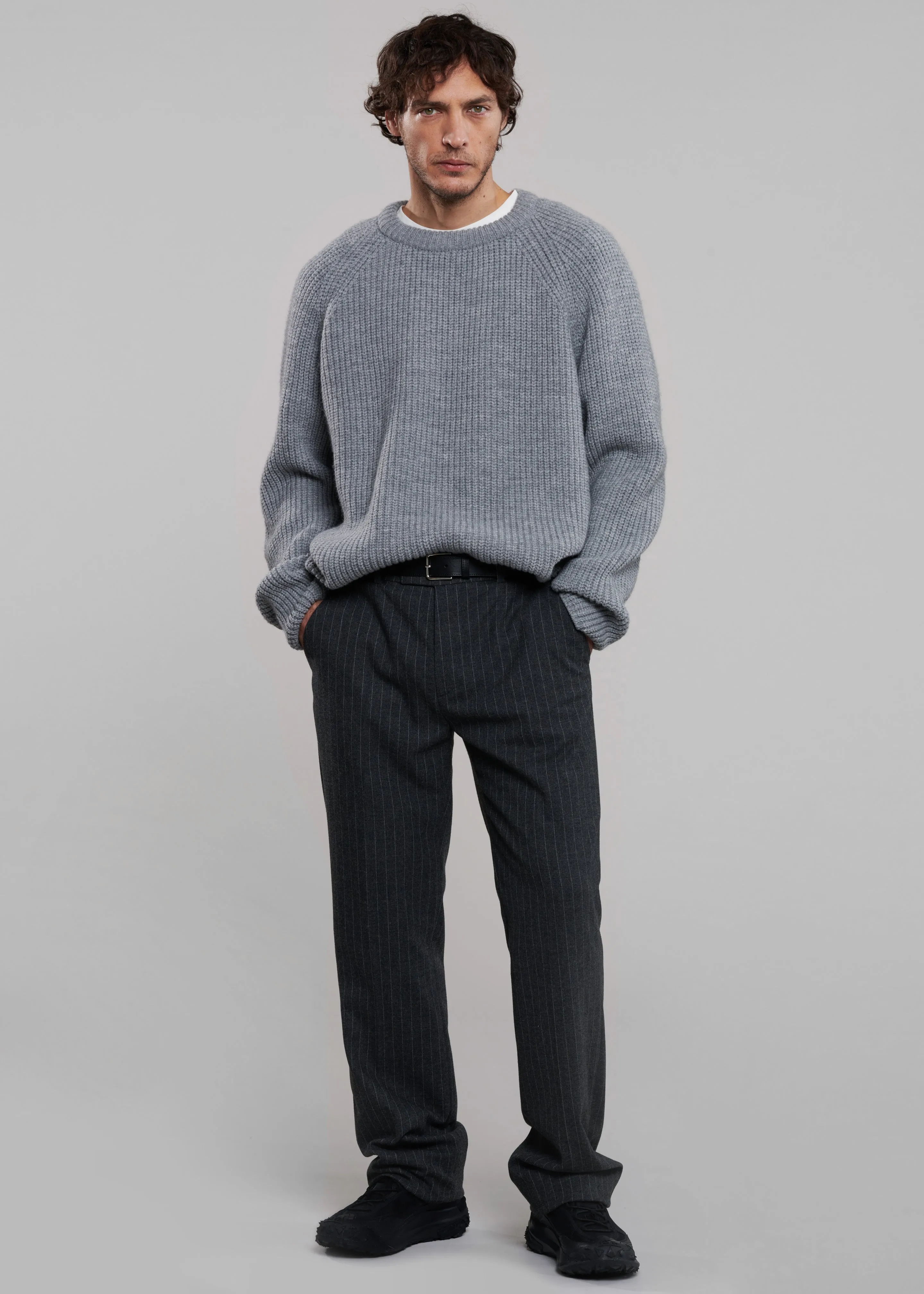 Carter Crewneck Sweater - Grey sold by Frankie Shop product image thumbnail 2