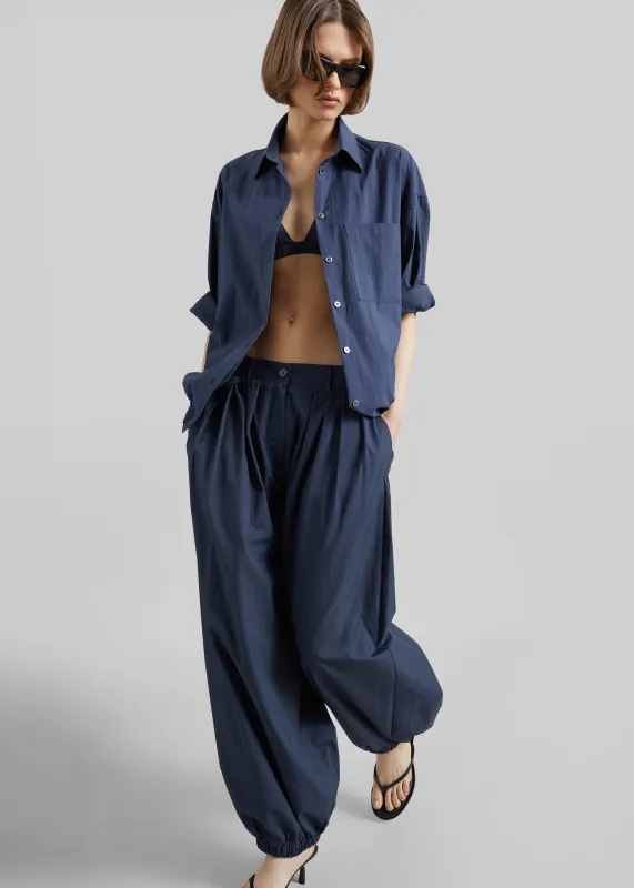 Vannes Balloon Pants - Navy made by Frankie Shop