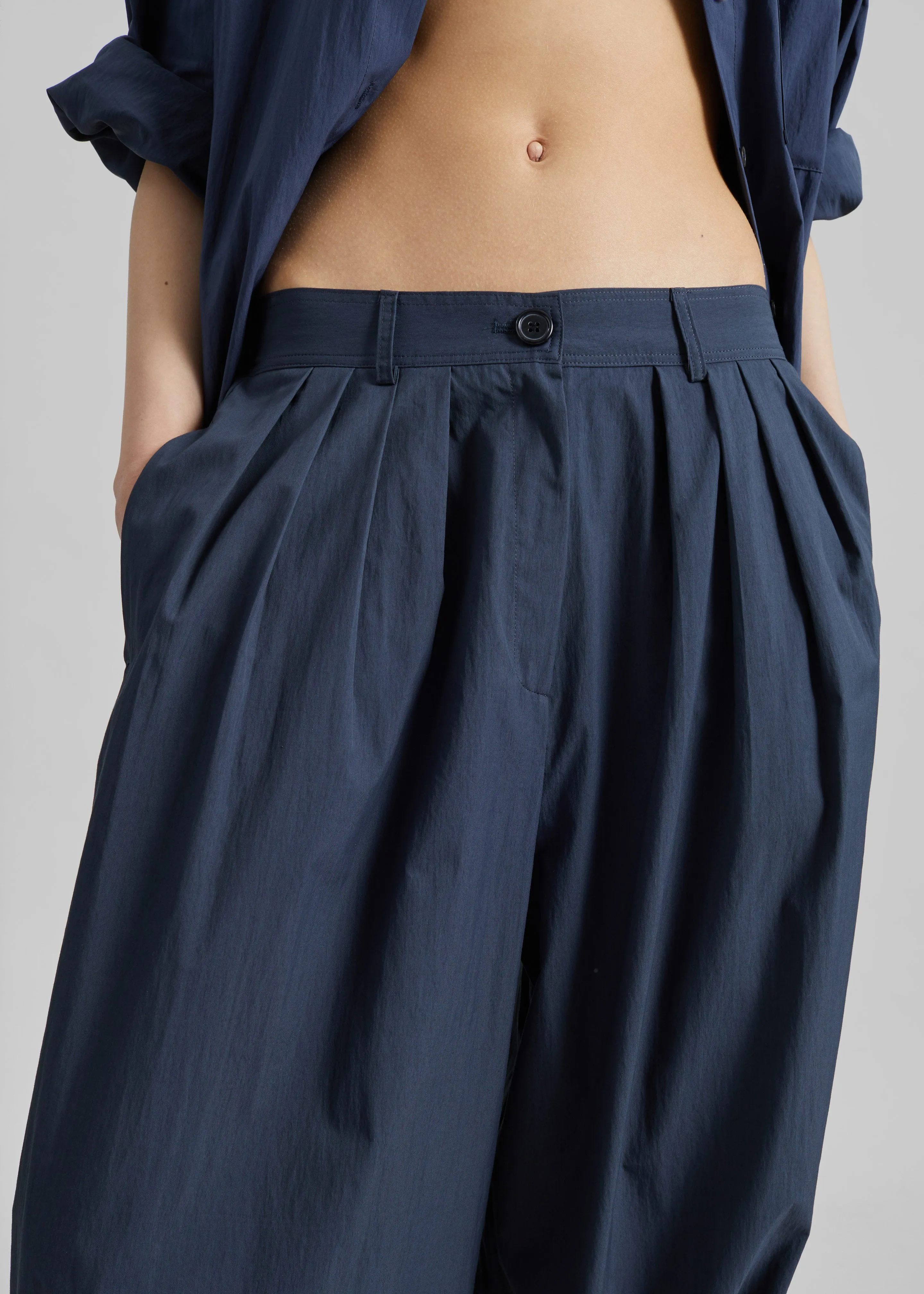 Vannes Balloon Pants - Navy sold by Frankie Shop product image thumbnail 3