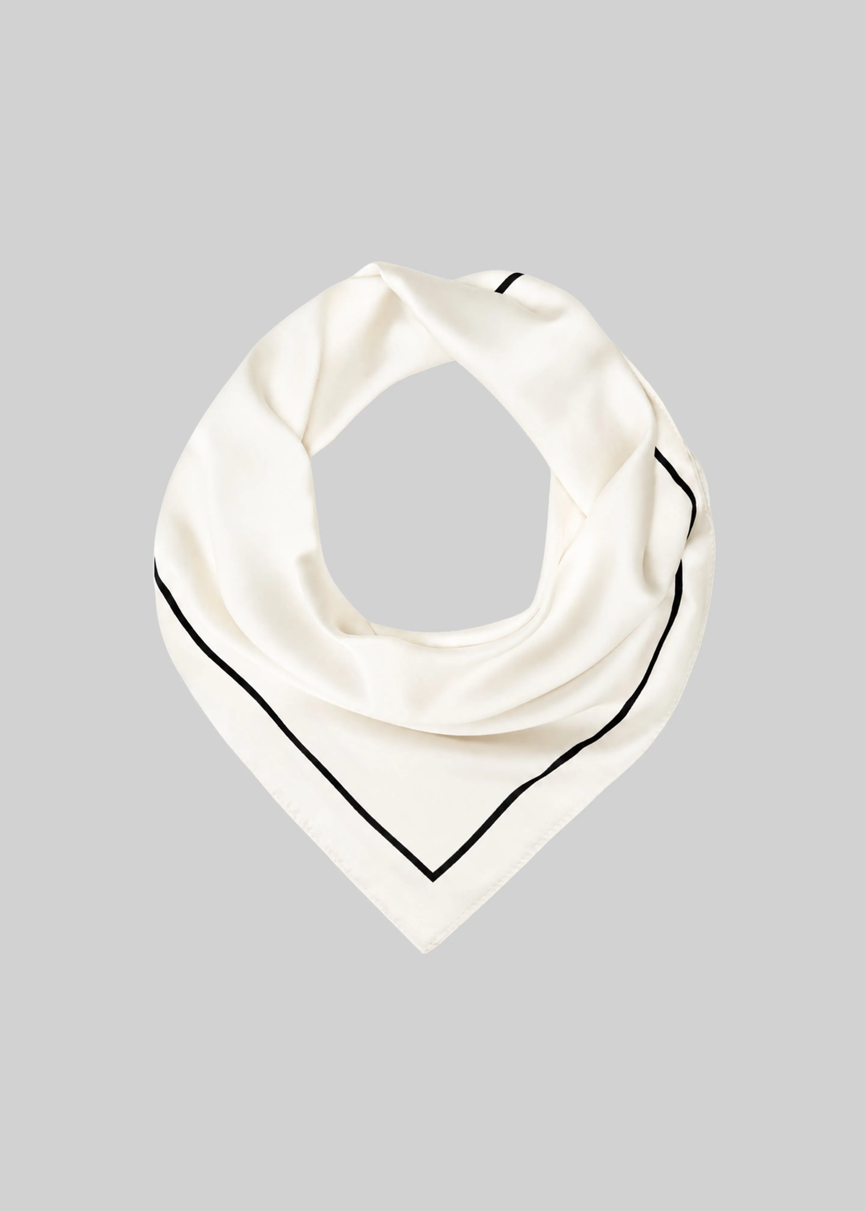 Lerici Square Scarf - Ivory/Black sold by Frankie Shop product image thumbnail 2