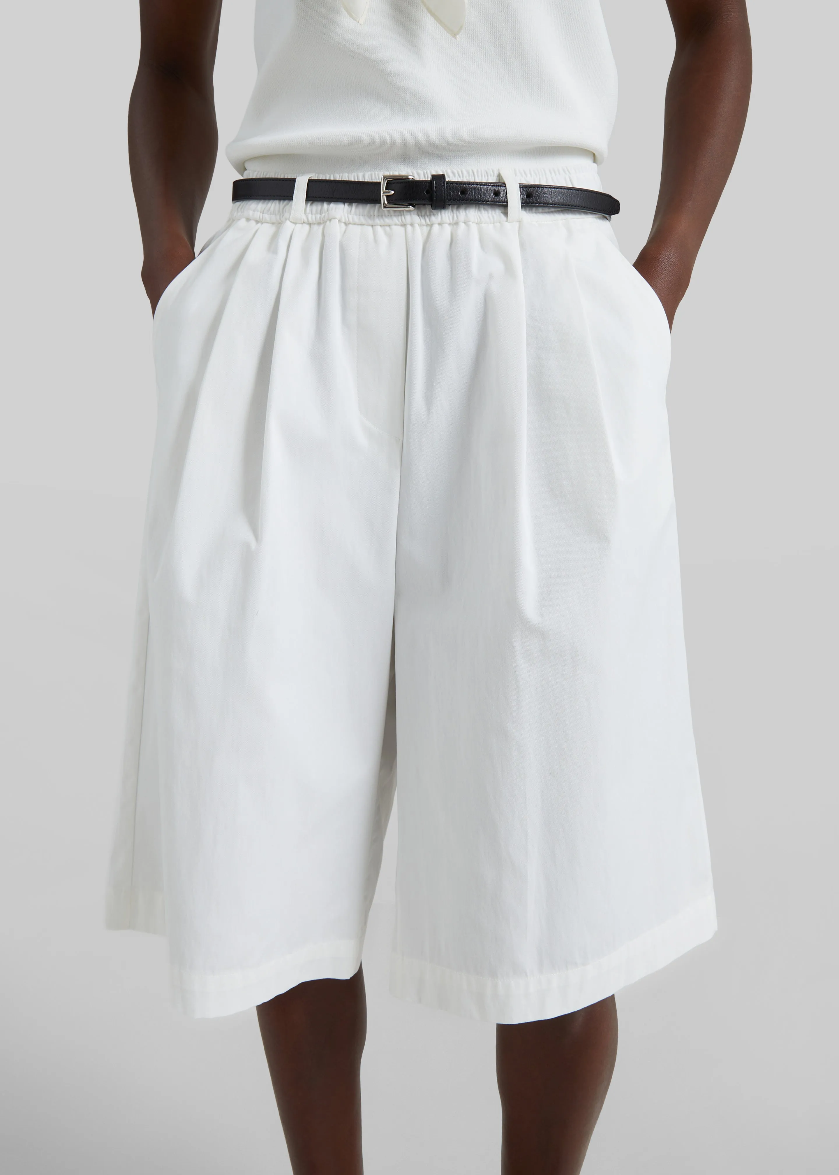 Arvert Bermuda Shorts - White sold by Frankie Shop product image thumbnail 2