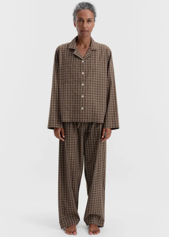 Tekla Fine Twill Pants - Serra Checks made by Frankie Shop
