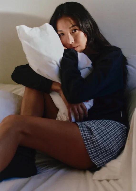Tekla Fine Twill Shorts - Lanegan Checks made by Frankie Shop