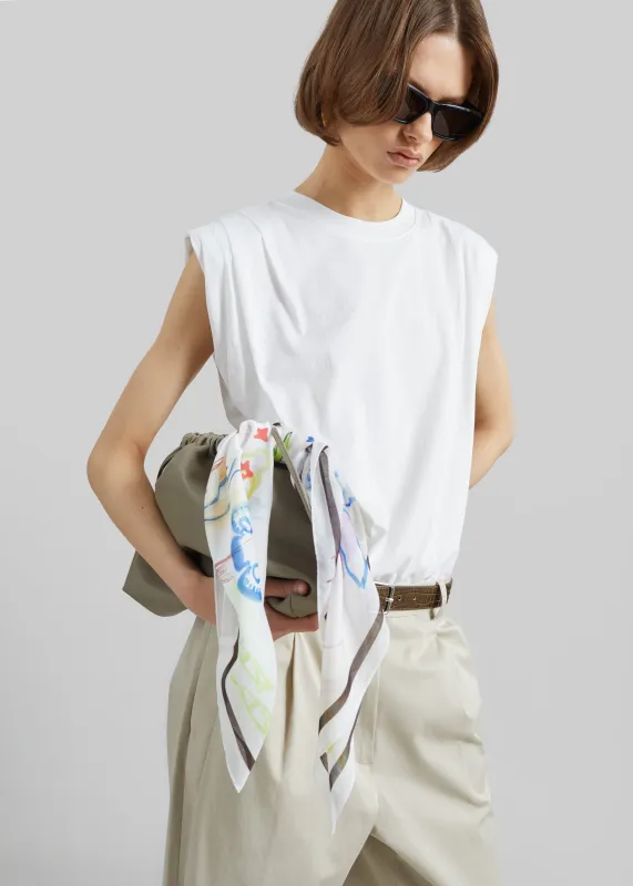 Alvor Padded Balloon Top - White made by Frankie Shop