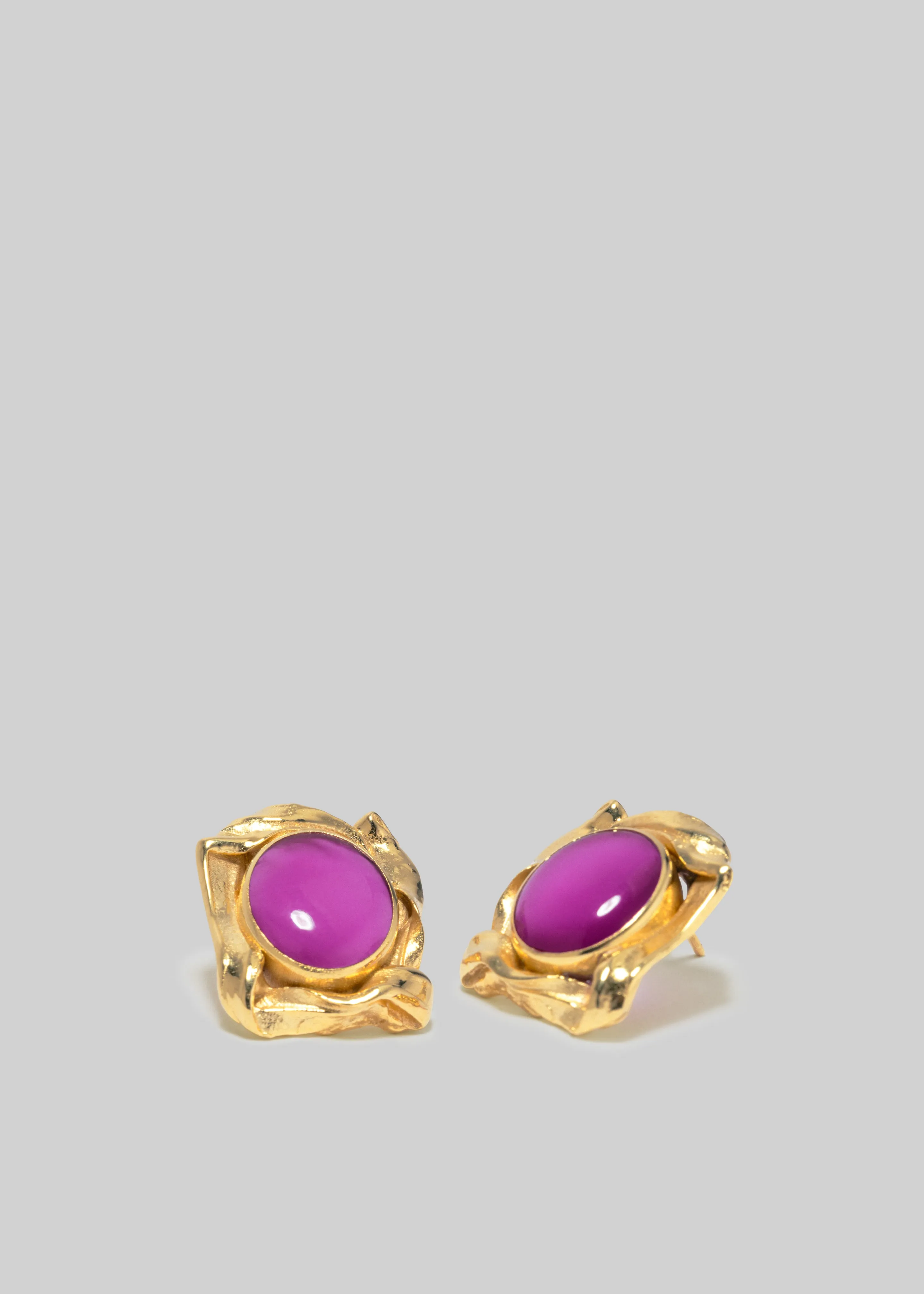 Completedworks Galileo Gold Plated and Resin Earrings - Pink sold by Frankie Shop