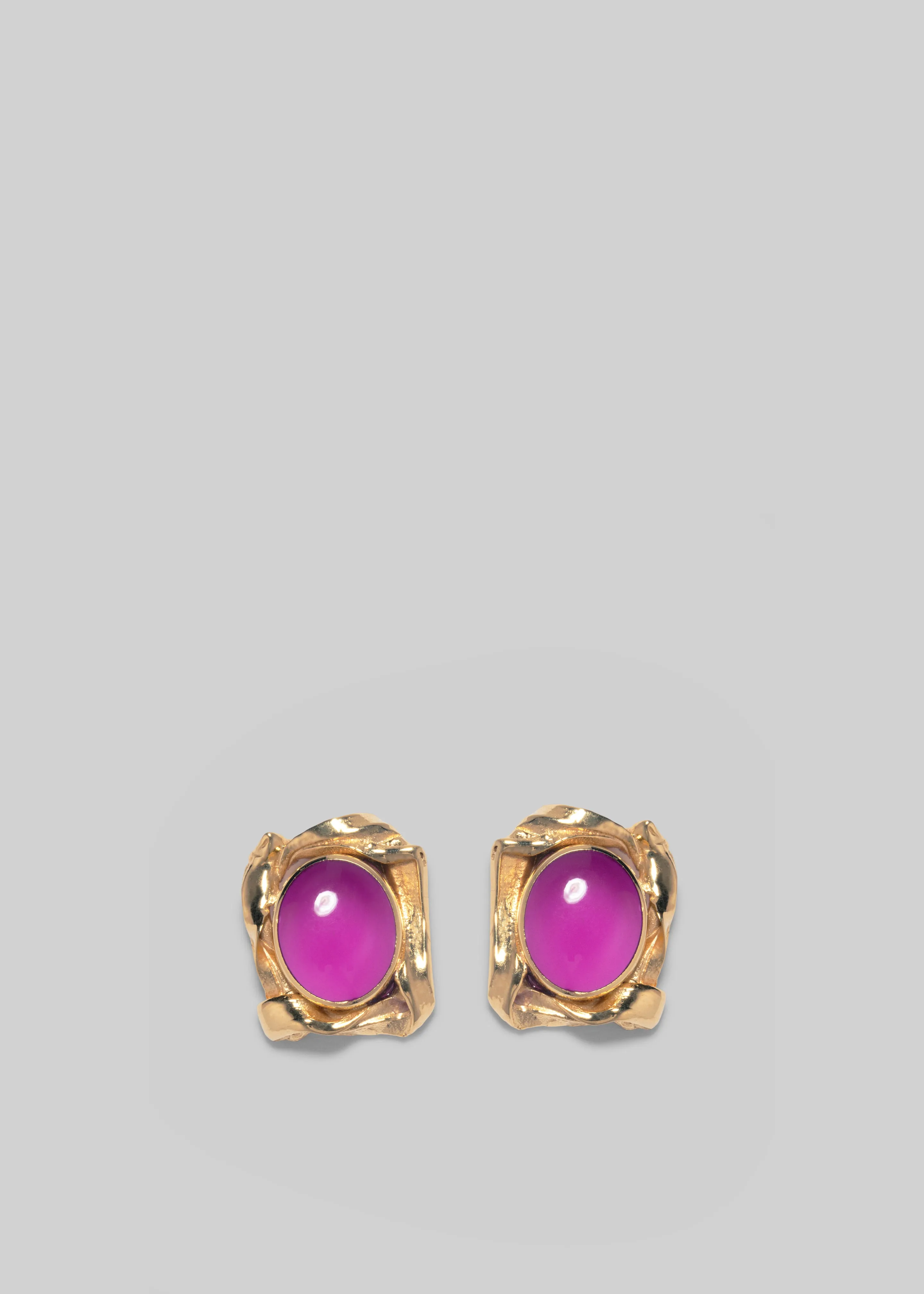 Completedworks Galileo Gold Plated and Resin Earrings - Pink sold by Frankie Shop product image thumbnail 3